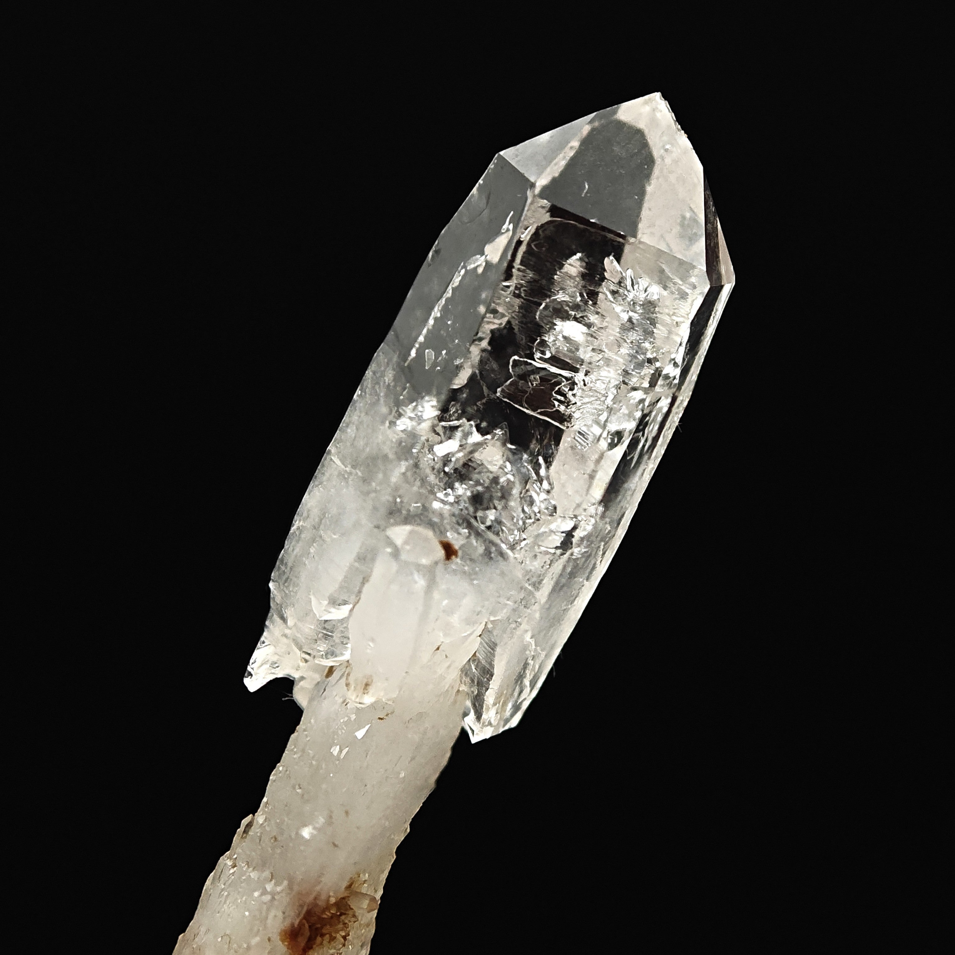QUARTZ – Transparent Glossy Scepter Crystal from Scaglieri, Elba Island, Italy
