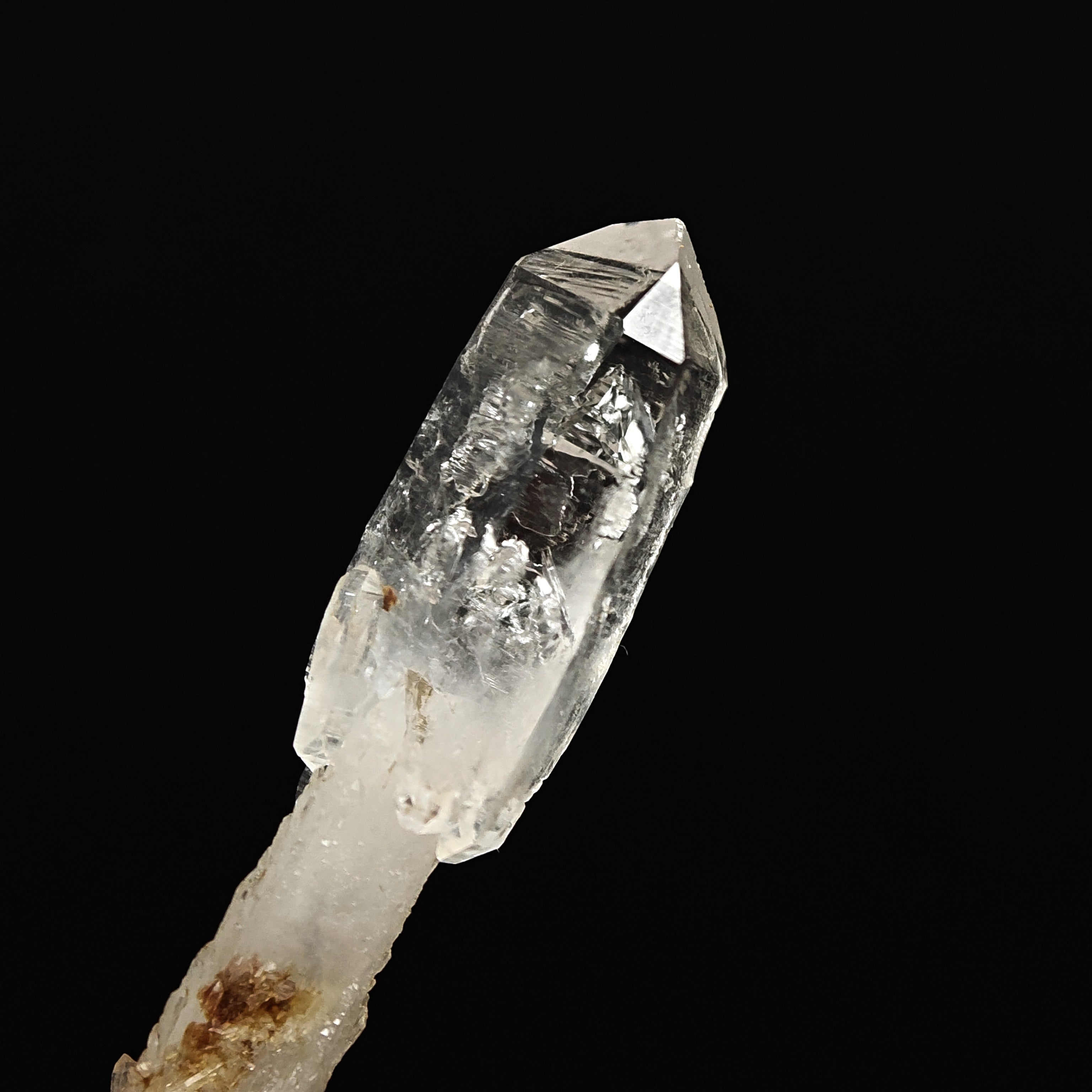 QUARTZ – Transparent Glossy Scepter Crystal from Scaglieri, Elba Island, Italy