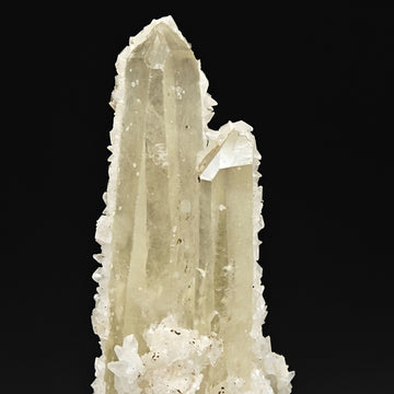 CALCITE & PYRITE on QUARTZ – Doubly Terminated with Calcite Rim, Traversella, Italy