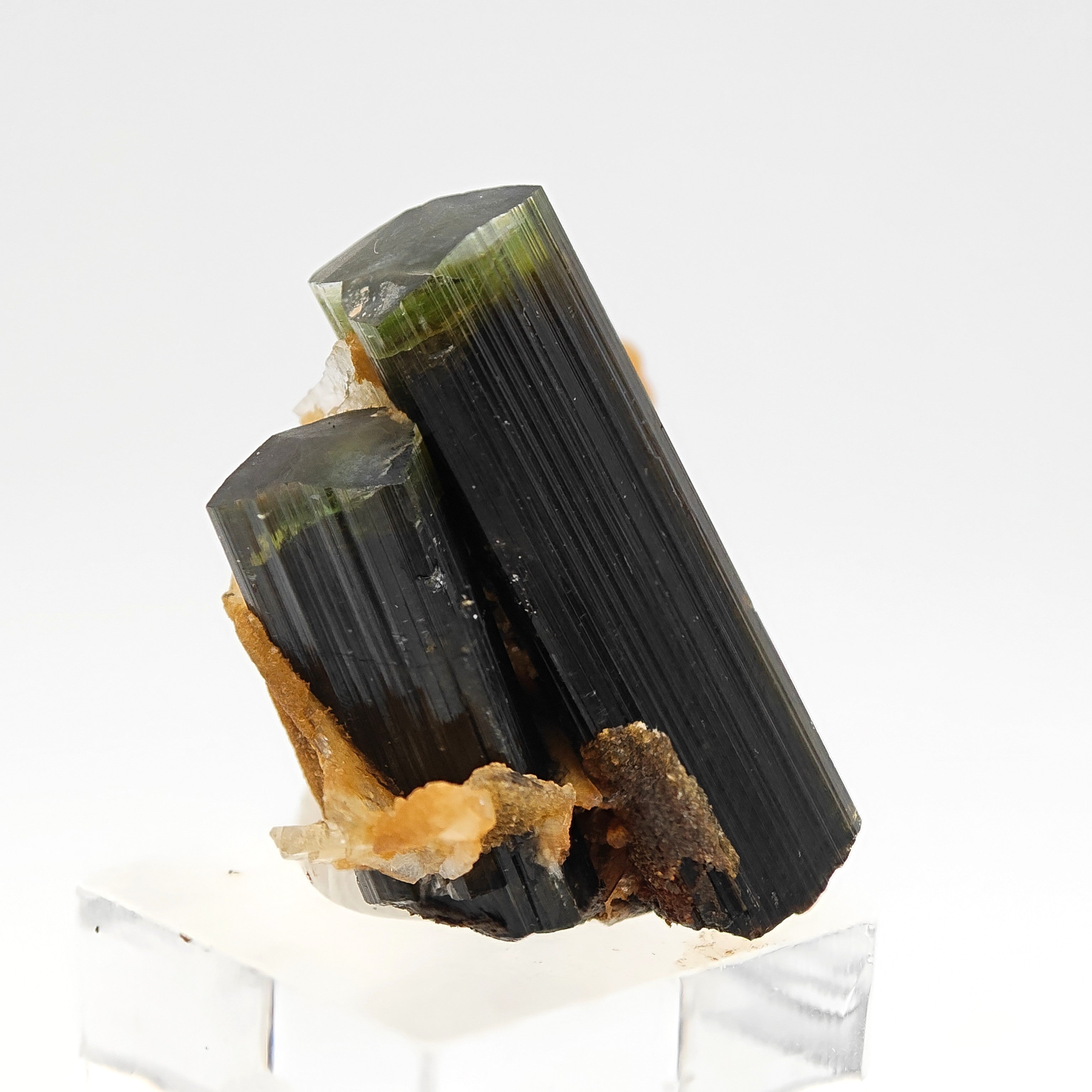 ELBAITE – Perfectly Terminated Green Tourmaline Crystal, Stak Nala, Pakistan