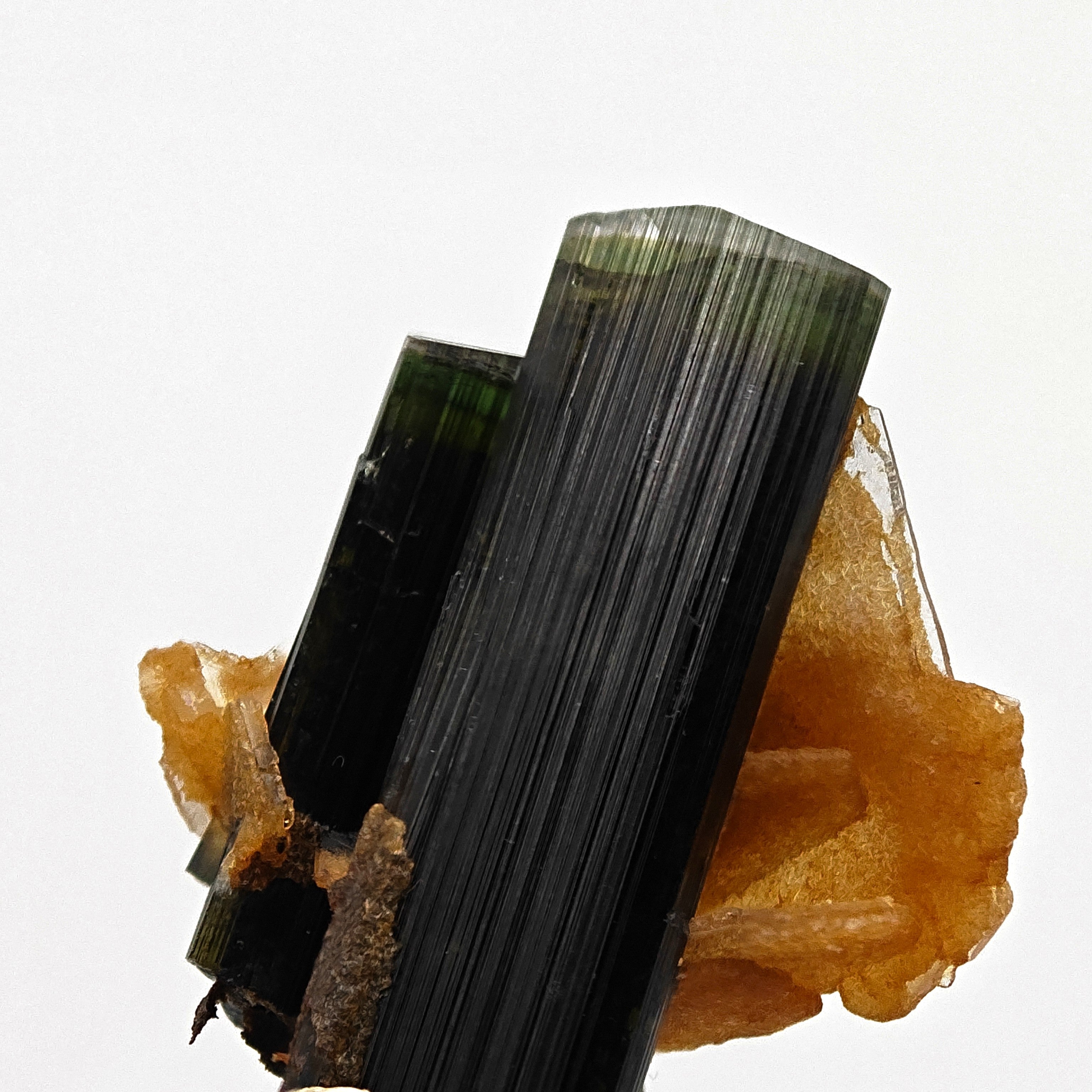 ELBAITE – Perfectly Terminated Green Tourmaline Crystal, Stak Nala, Pakistan
