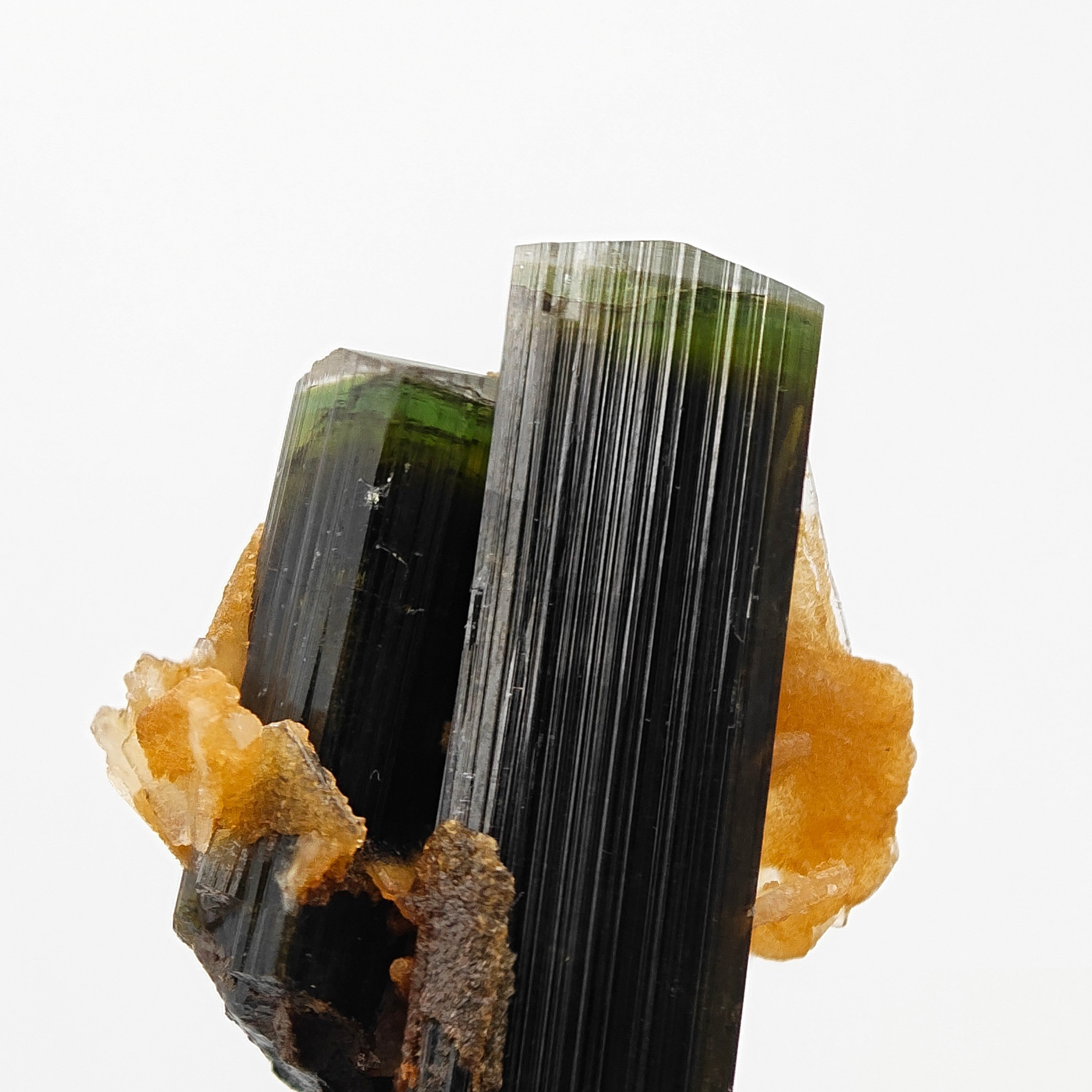 ELBAITE – Perfectly Terminated Green Tourmaline Crystal, Stak Nala, Pakistan