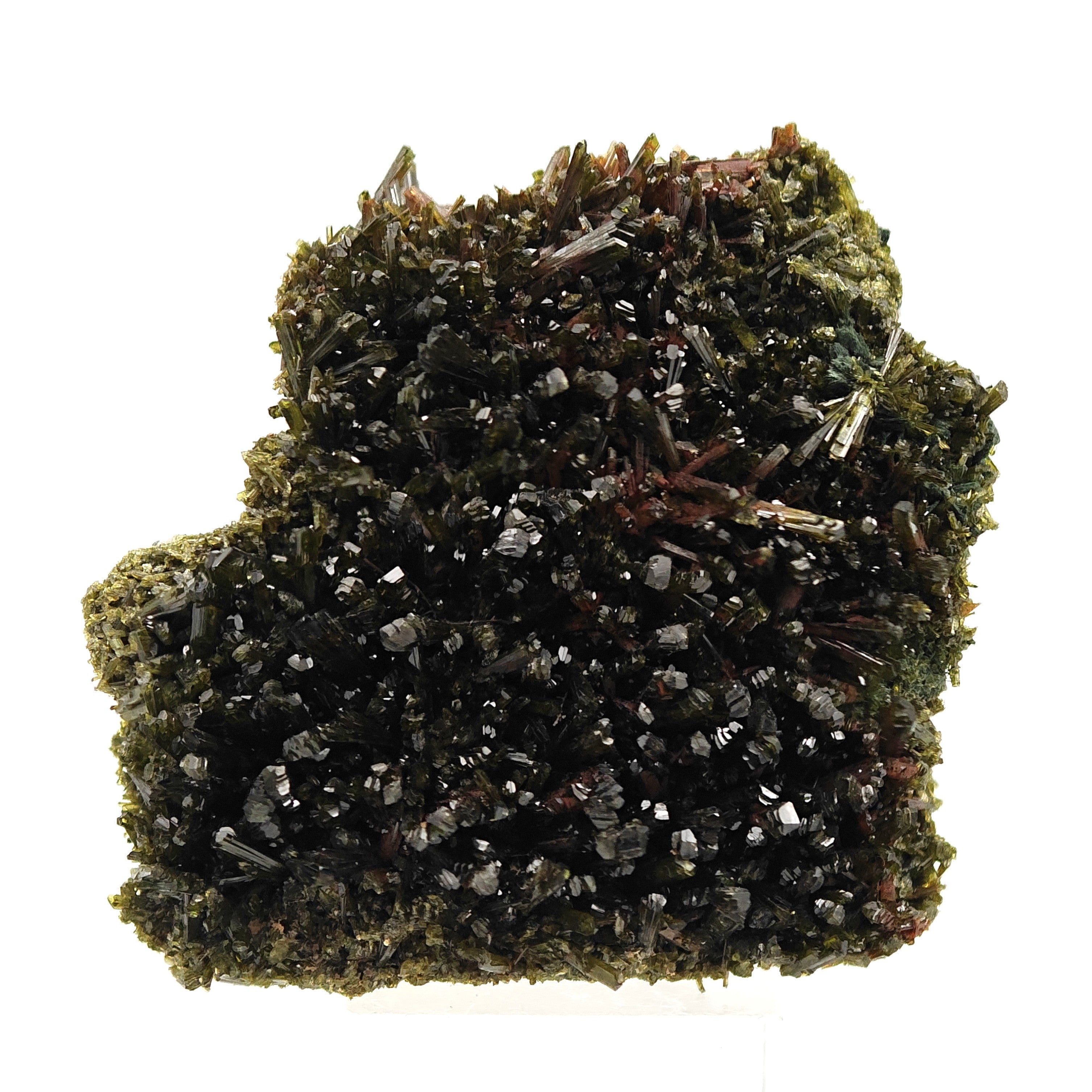 EPIDOTE – Bifacial Plate, 100+ Green Crystals, Tremp, Lleida, Spain