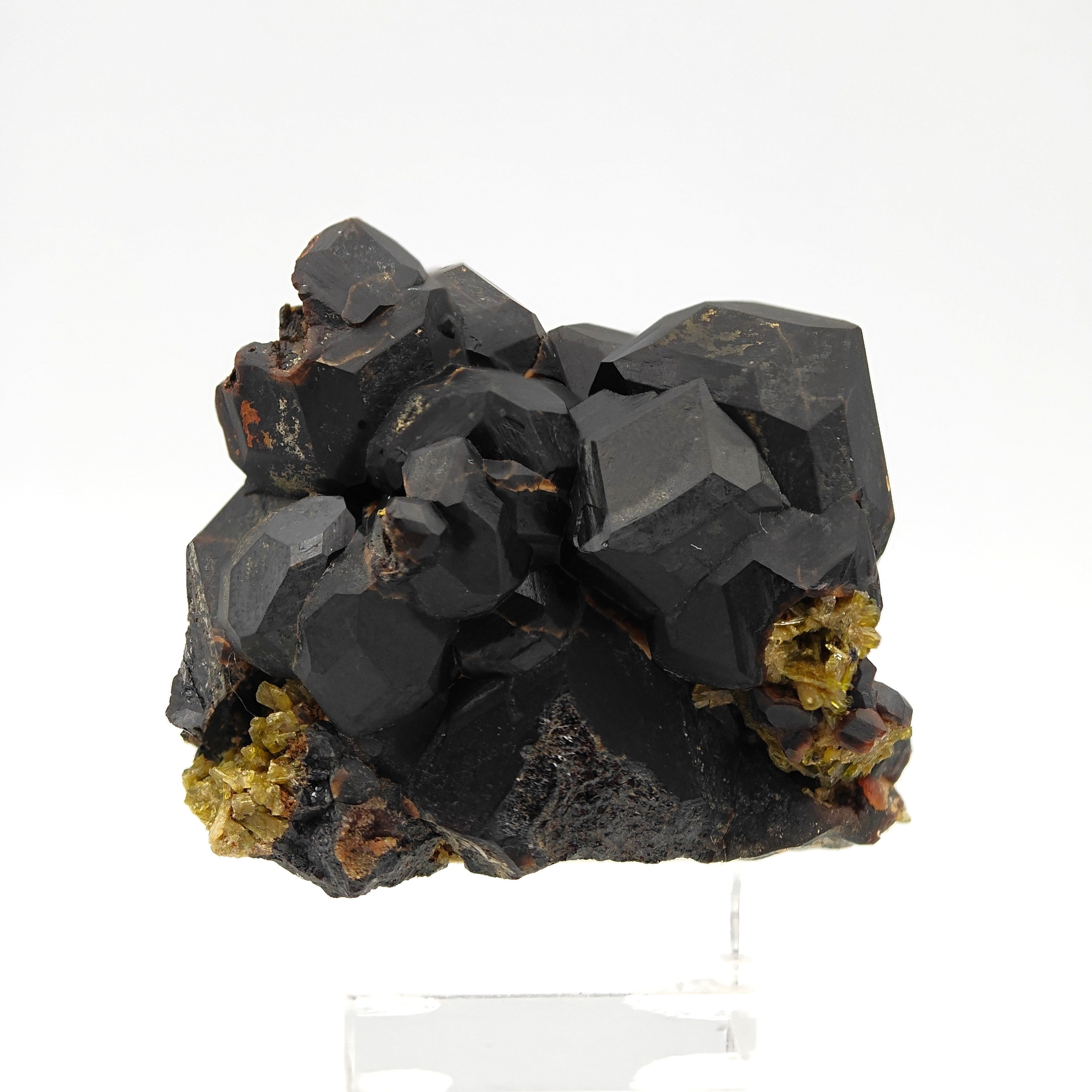 ANDRADITE & EPIDOTE – Contrasting Rare Crystals, Dashkesan, Azerbaijan