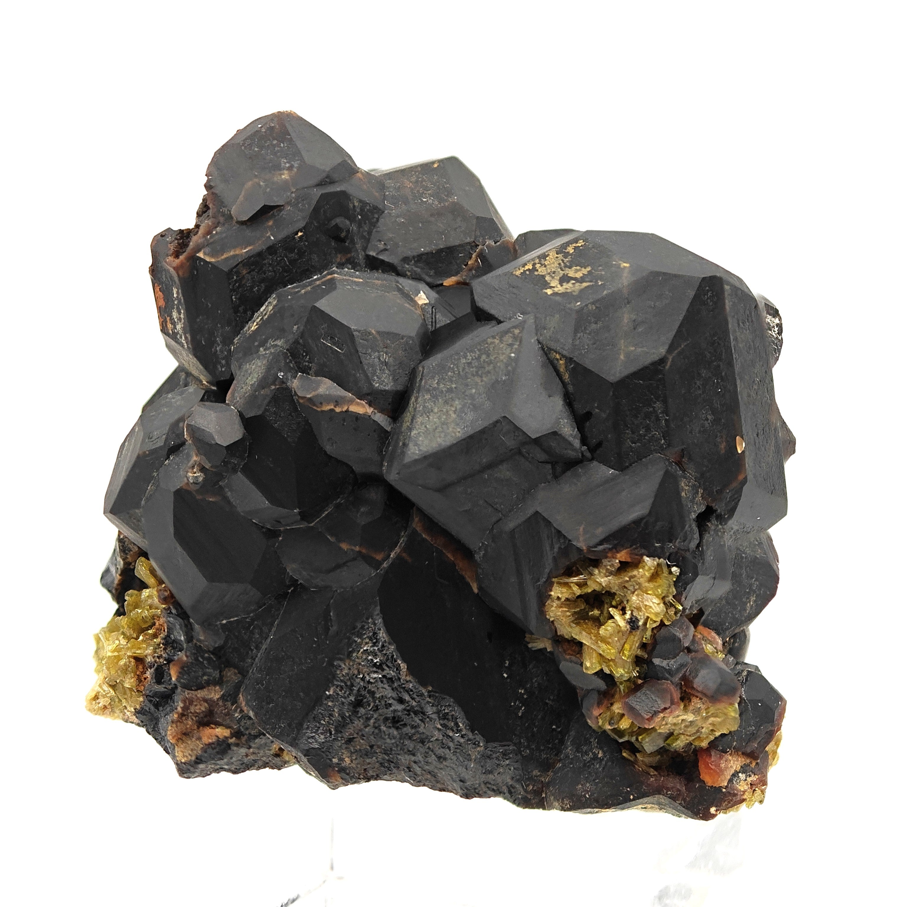 ANDRADITE & EPIDOTE – Contrasting Rare Crystals, Dashkesan, Azerbaijan