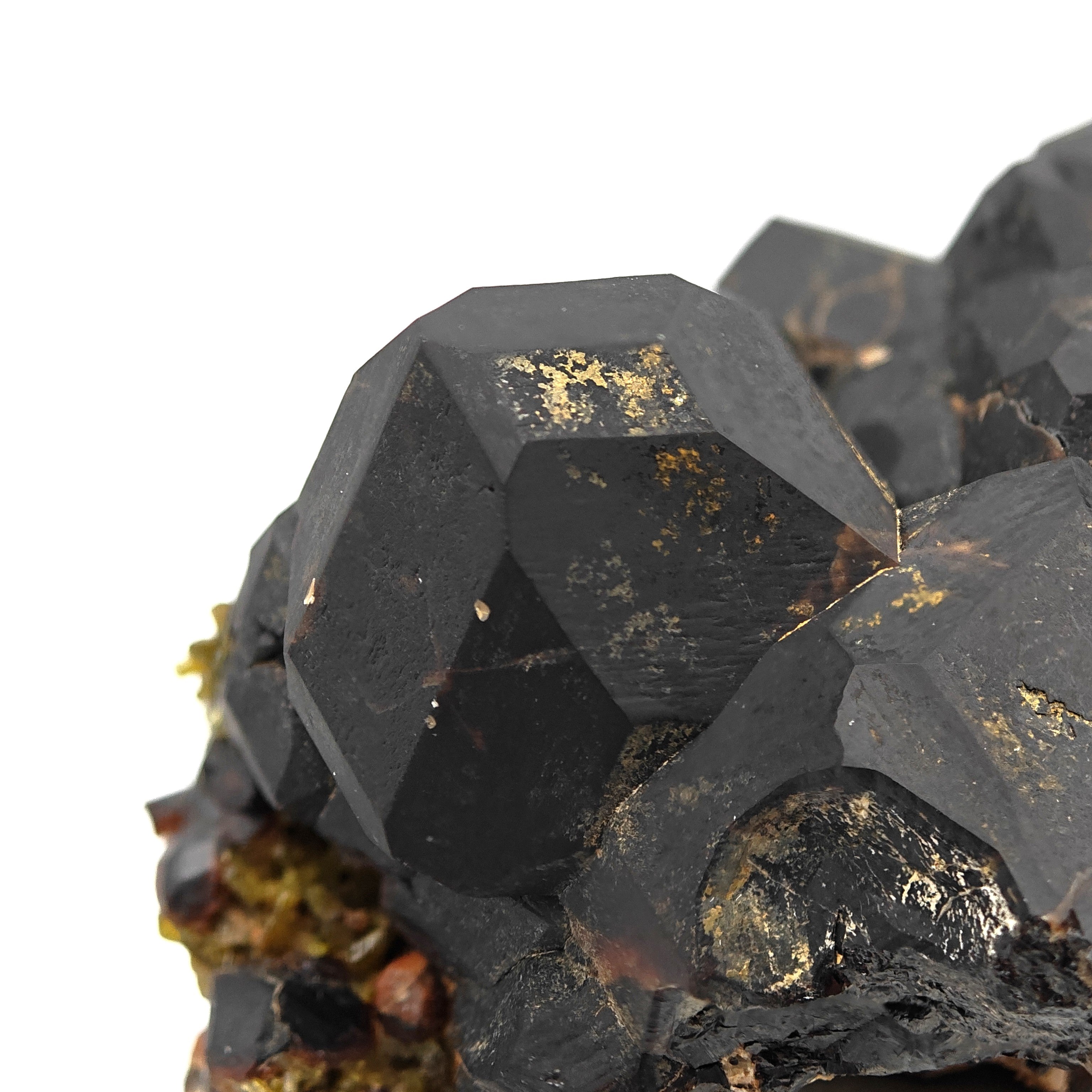 ANDRADITE & EPIDOTE – Contrasting Rare Crystals, Dashkesan, Azerbaijan