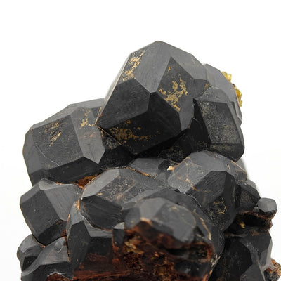 Top view of andradite garnet crystals with epidote inclusion, Dashkesan, Azerbaijan