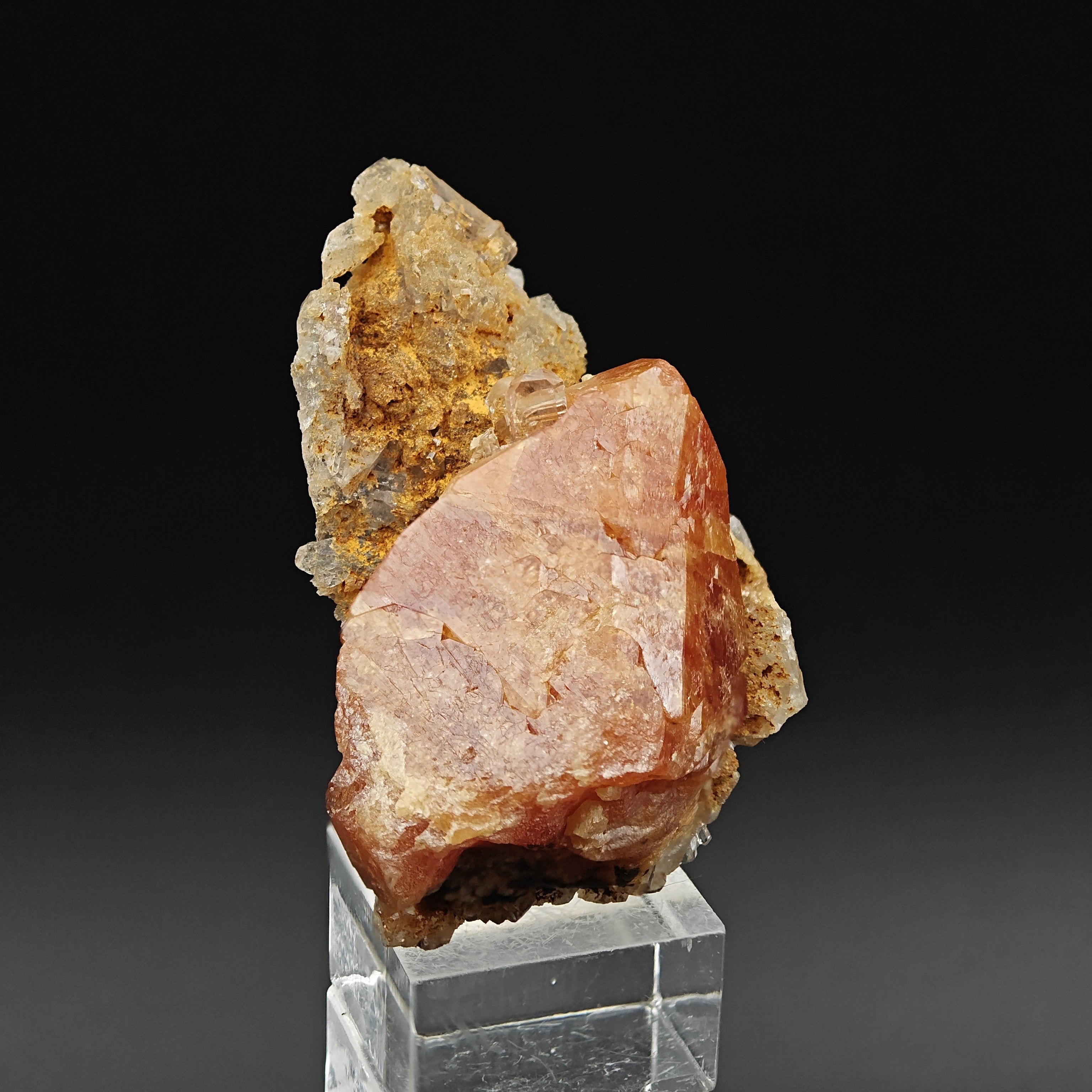 SCHEELITE – 4.4cm Lustrous Honey-Colored Crystal, Sichuan, China