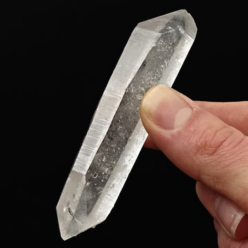 QUARTZ – Double Terminated Crystal with Split Point, Malenco Valley, Italy