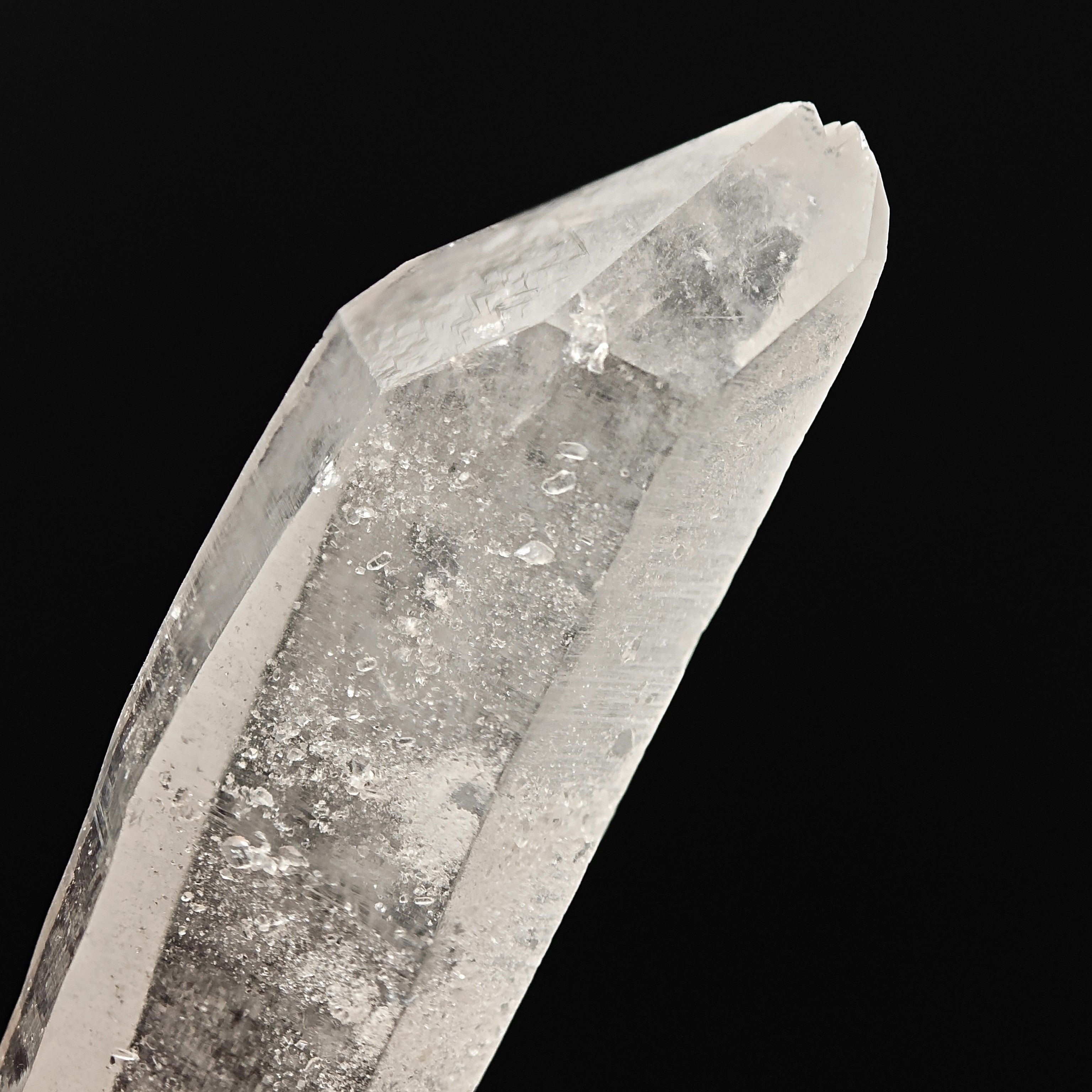 QUARTZ – Double Terminated Crystal with Split Point, Malenco Valley, Italy