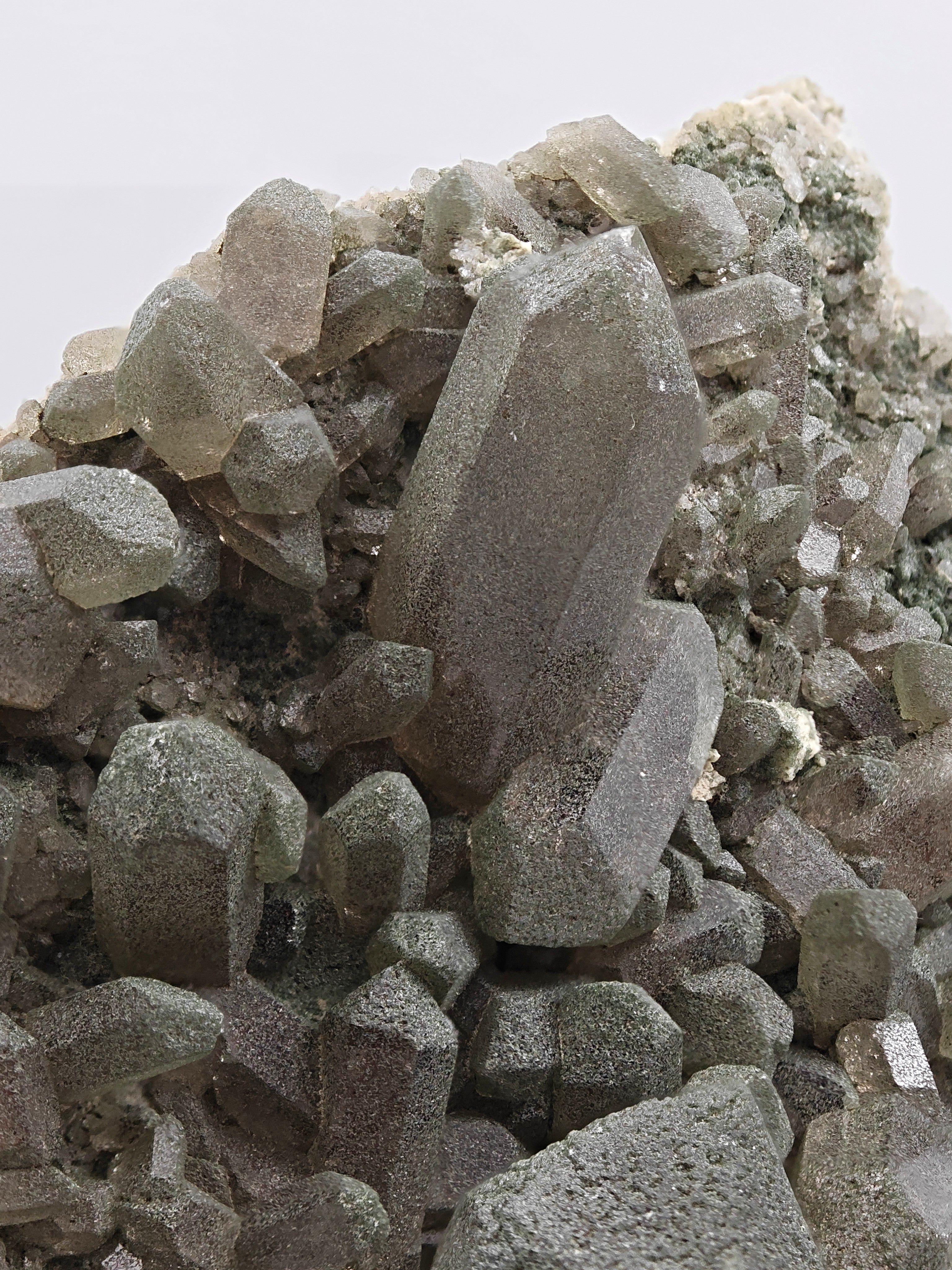 SMOKY QUARTZ with CHLORITE – Alpine Cluster, Courmayeur, Aosta Valley, Italy