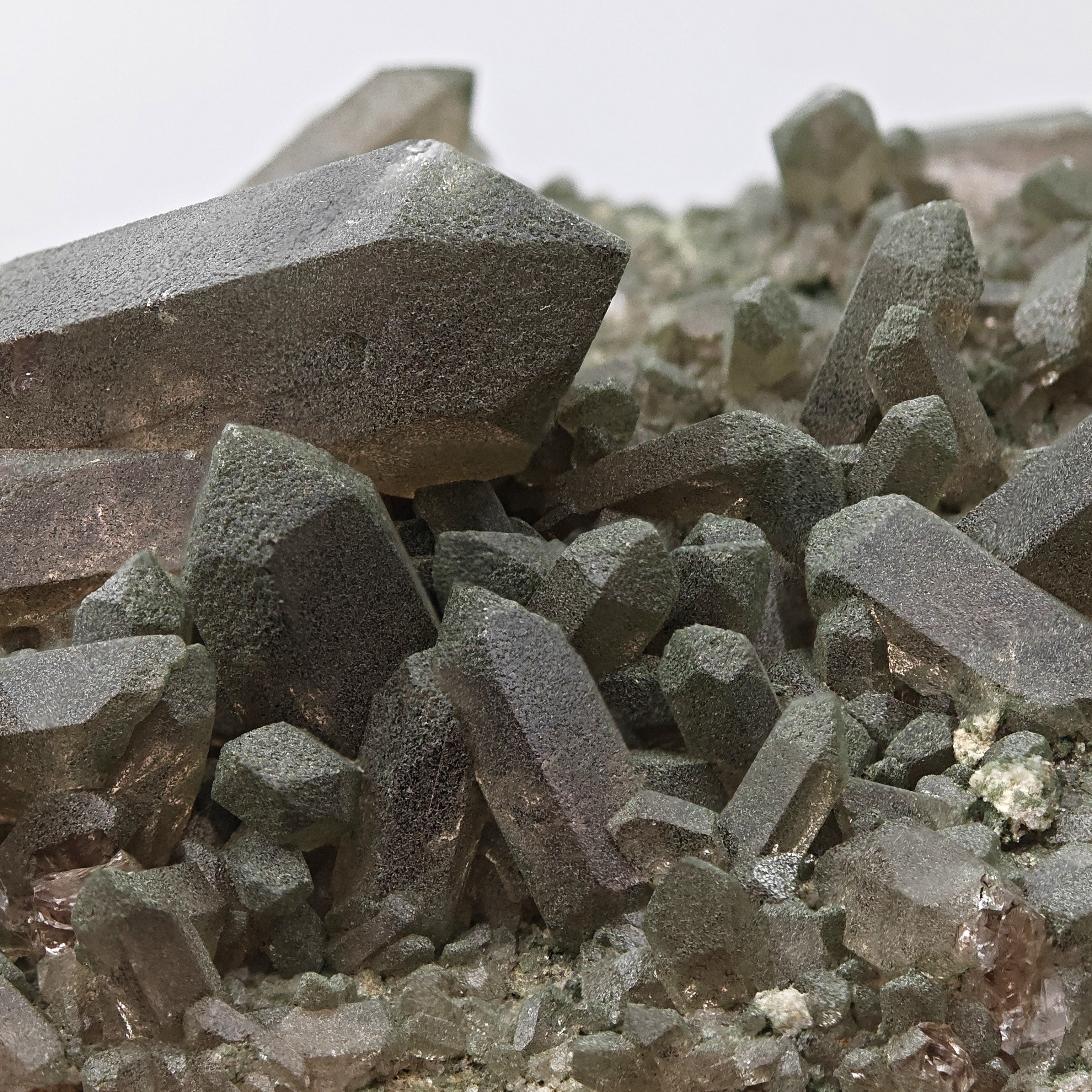 SMOKY QUARTZ with CHLORITE – Alpine Cluster, Courmayeur, Aosta Valley, Italy