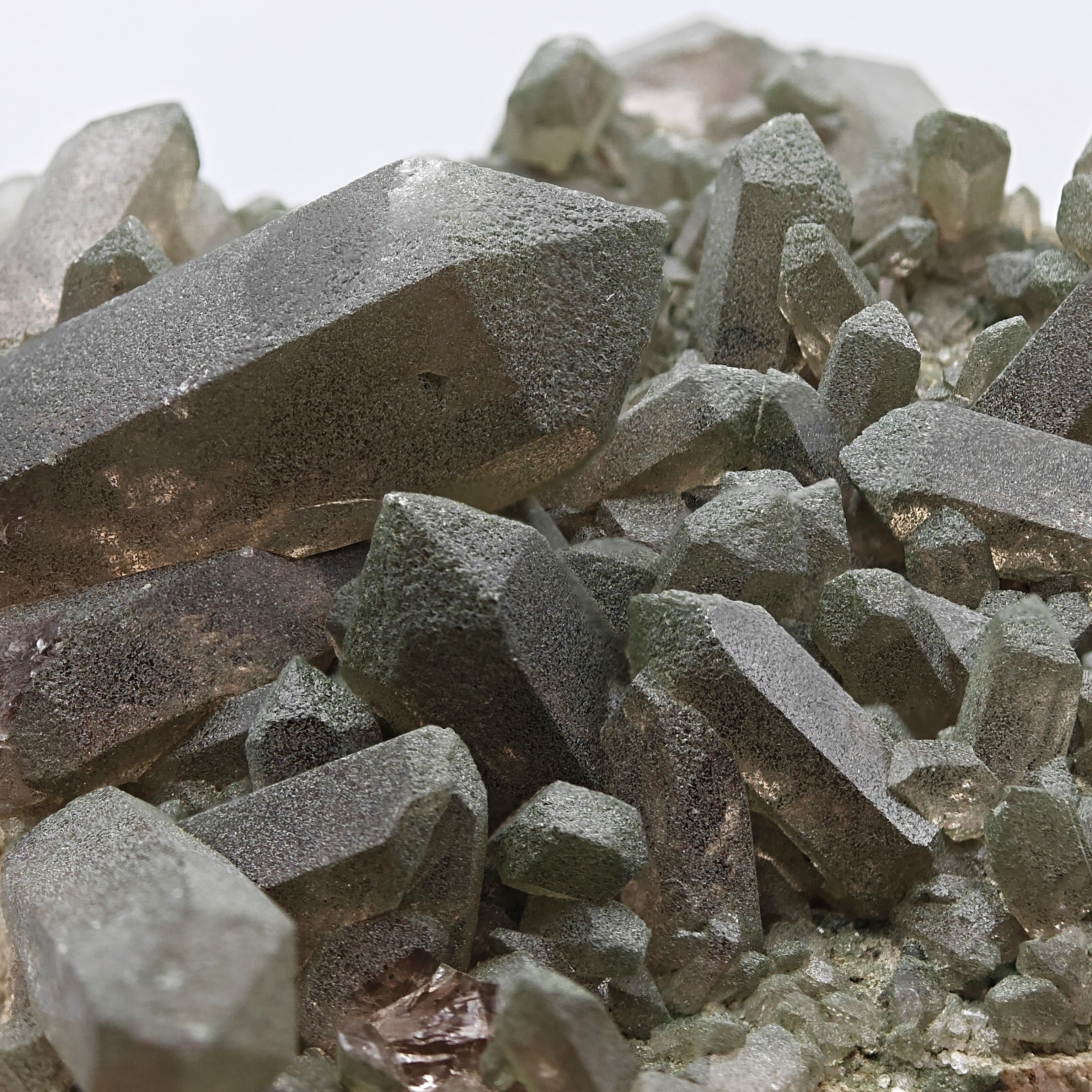 SMOKY QUARTZ with CHLORITE – Alpine Cluster, Courmayeur, Aosta Valley, Italy