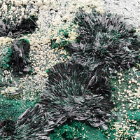 ATACAMITE – Rare Green Rays with Halloysite & Pseudomalachite, Atacama, Chile