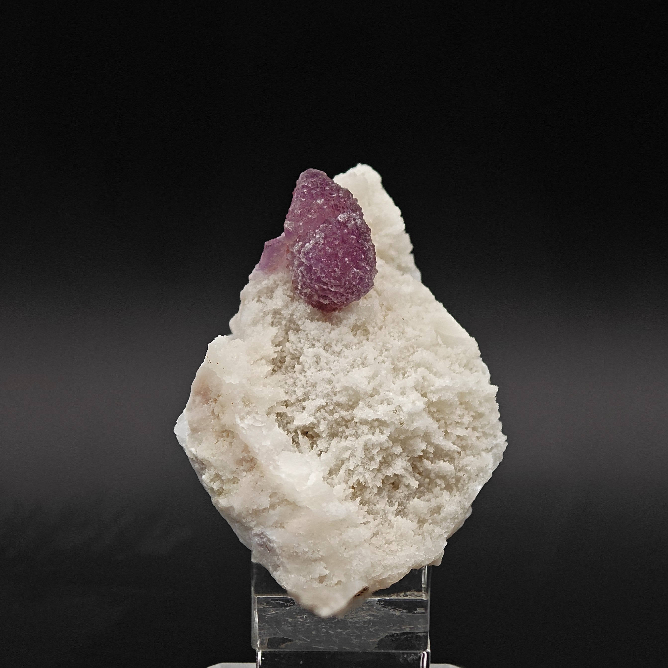 FLUORITE – Sugary Purple Crystals on Matrix, Lupita Mine, Durango, Mexico
