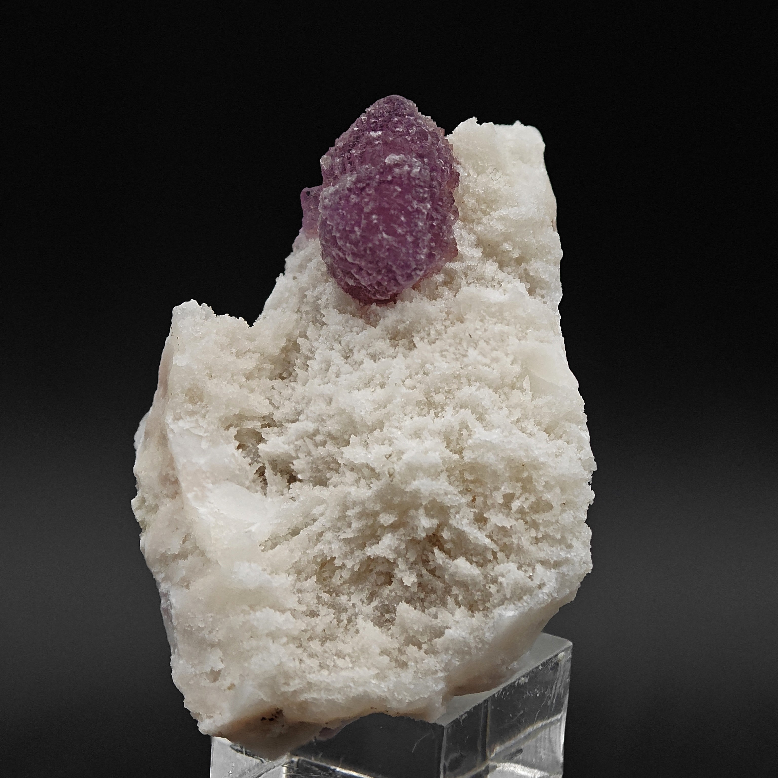 FLUORITE – Sugary Purple Crystals on Matrix, Lupita Mine, Durango, Mexico