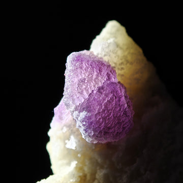 FLUORITE – Sugary Purple Crystals on Matrix, Lupita Mine, Durango, Mexico