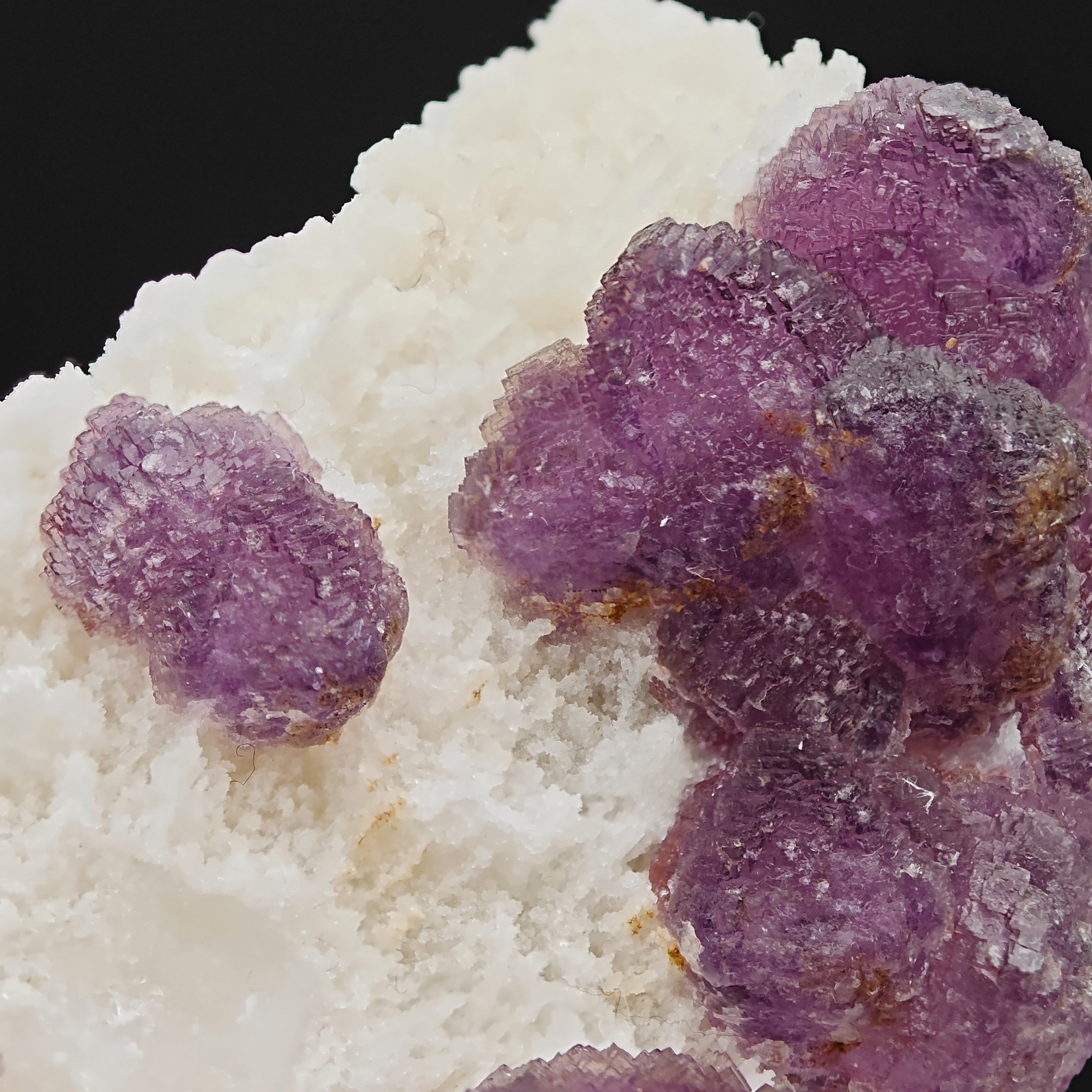FLUORITE – Purple Sugar-Textured Crystals on Matrix, Durango, Mexico