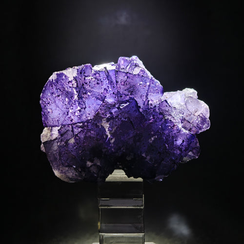 FLUORITE – Deep Purple Cubic Crystals, Esperanza Mine, Coahuila, Mexico