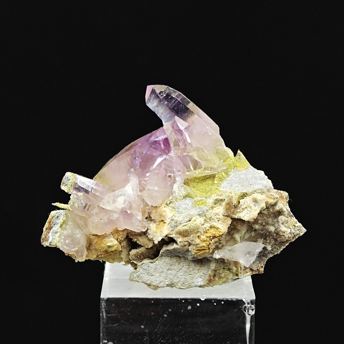 AMETHYST – Violet Crystal Cluster on Matrix, Piedra Parada, Veracruz, Mexico