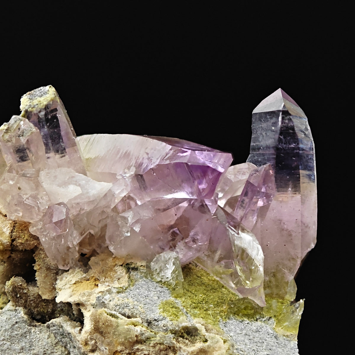 AMETHYST – Violet Crystal Cluster on Matrix, Piedra Parada, Veracruz, Mexico
