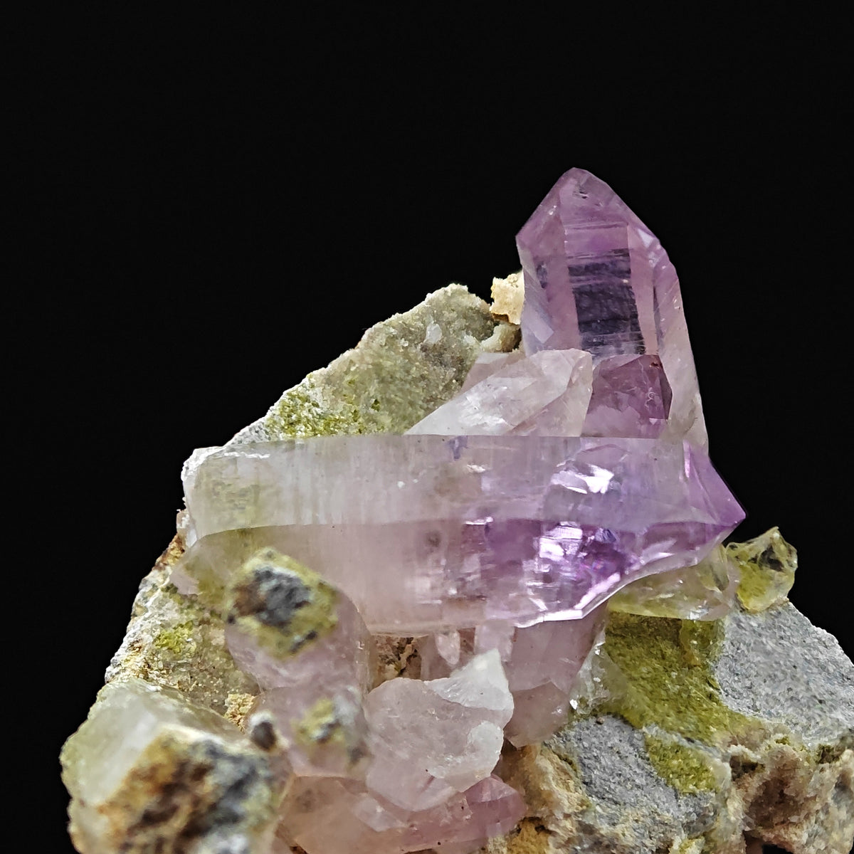 AMETHYST – Violet Crystal Cluster on Matrix, Piedra Parada, Veracruz, Mexico