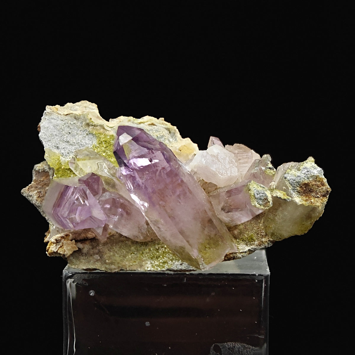 AMETHYST – Violet Crystal Cluster on Matrix, Piedra Parada, Veracruz, Mexico