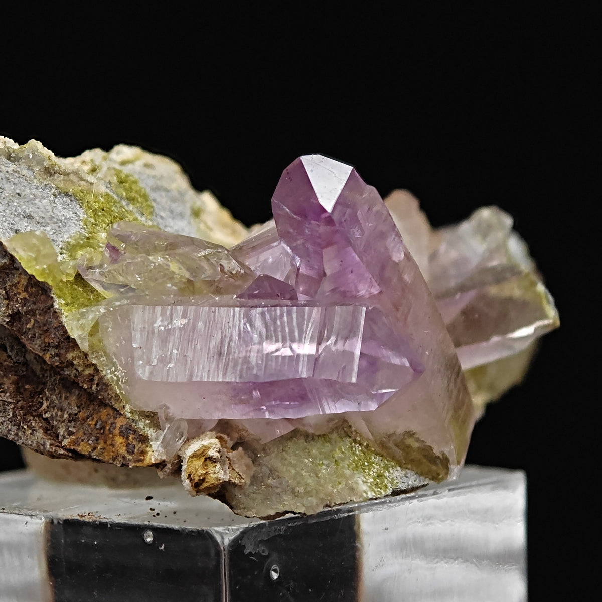 AMETHYST – Violet Crystal Cluster on Matrix, Piedra Parada, Veracruz, Mexico