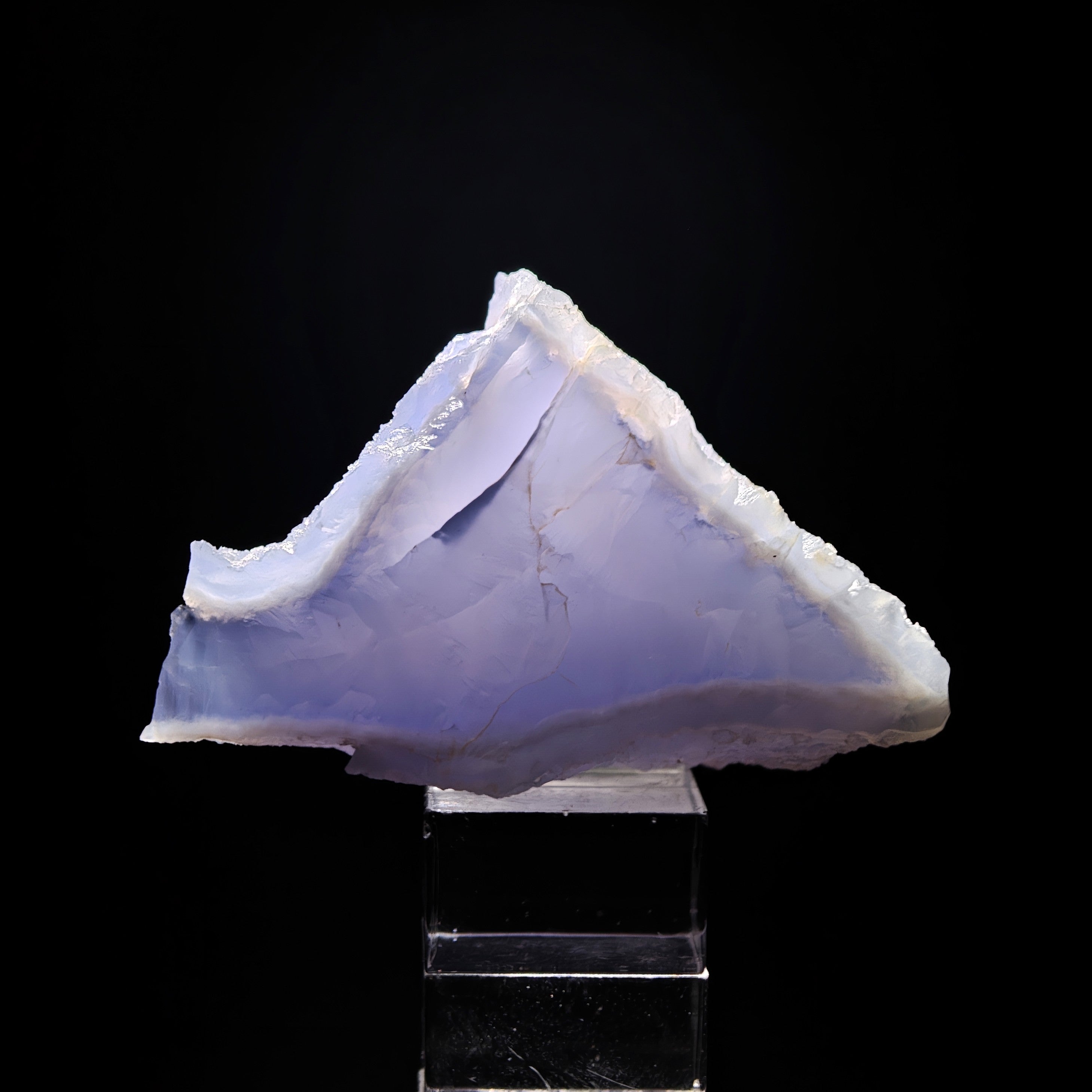 CHALCEDONY – Aesthetic Lavender-Blue Agate Nodule, Ngabu, Malawi