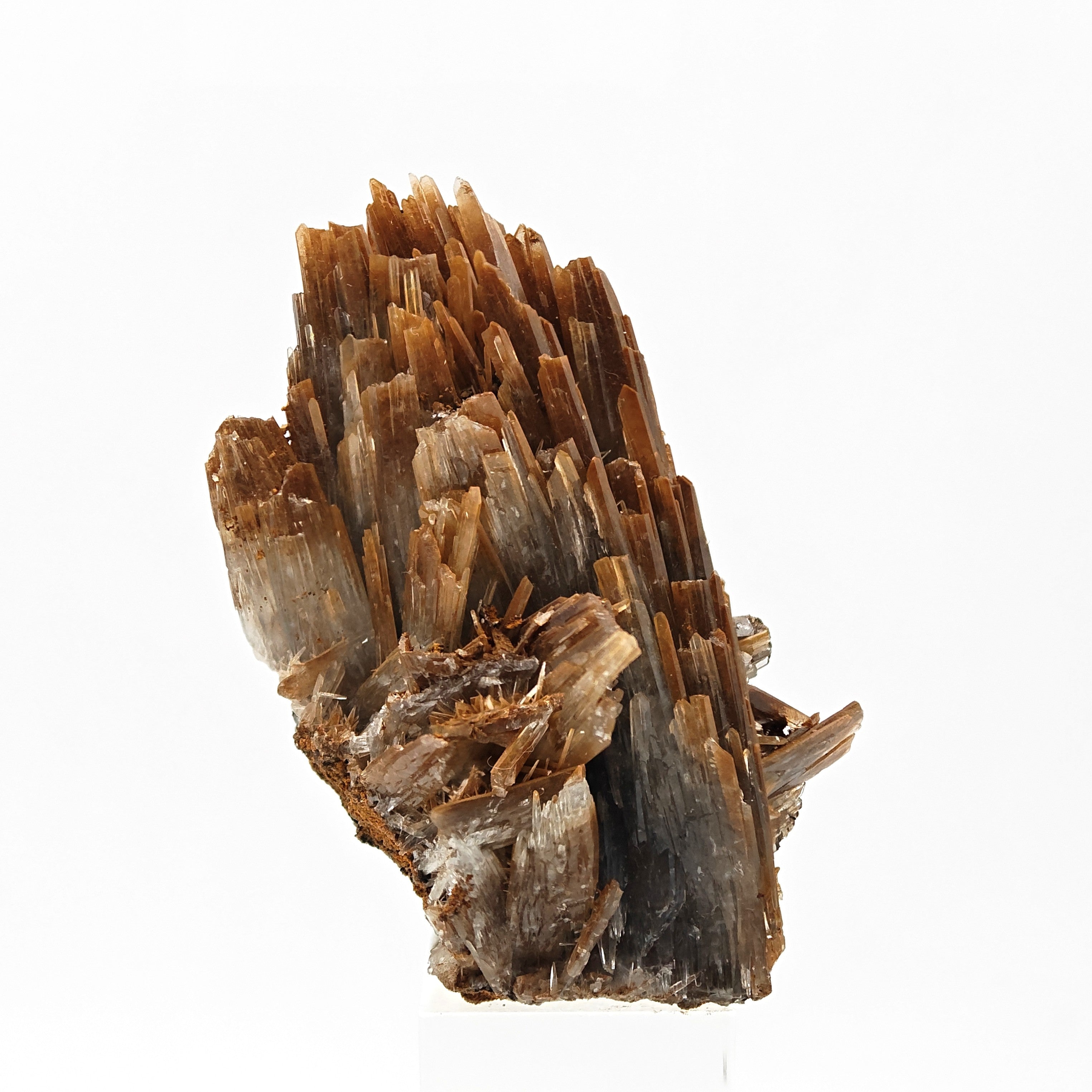 BARYTE – Gray to Orange Gradient Crystals, Jebel Ouichane, Morocco