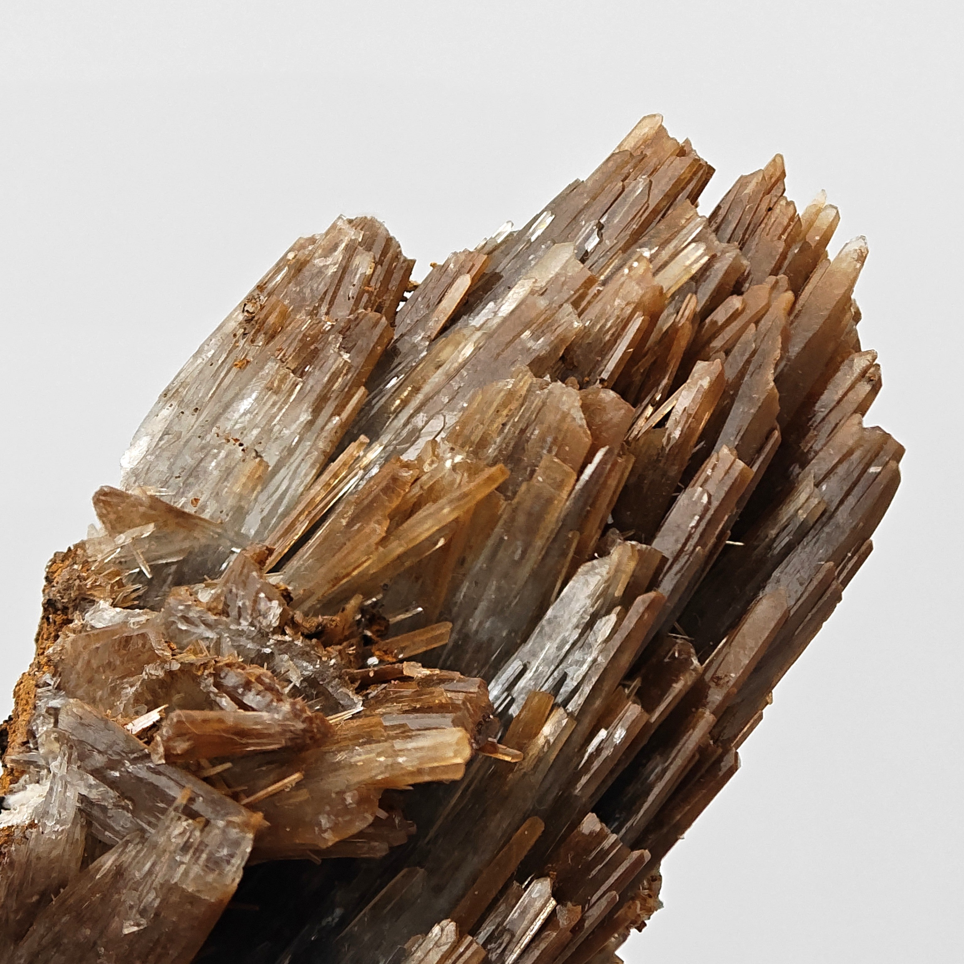 BARYTE – Gray to Orange Gradient Crystals, Jebel Ouichane, Morocco