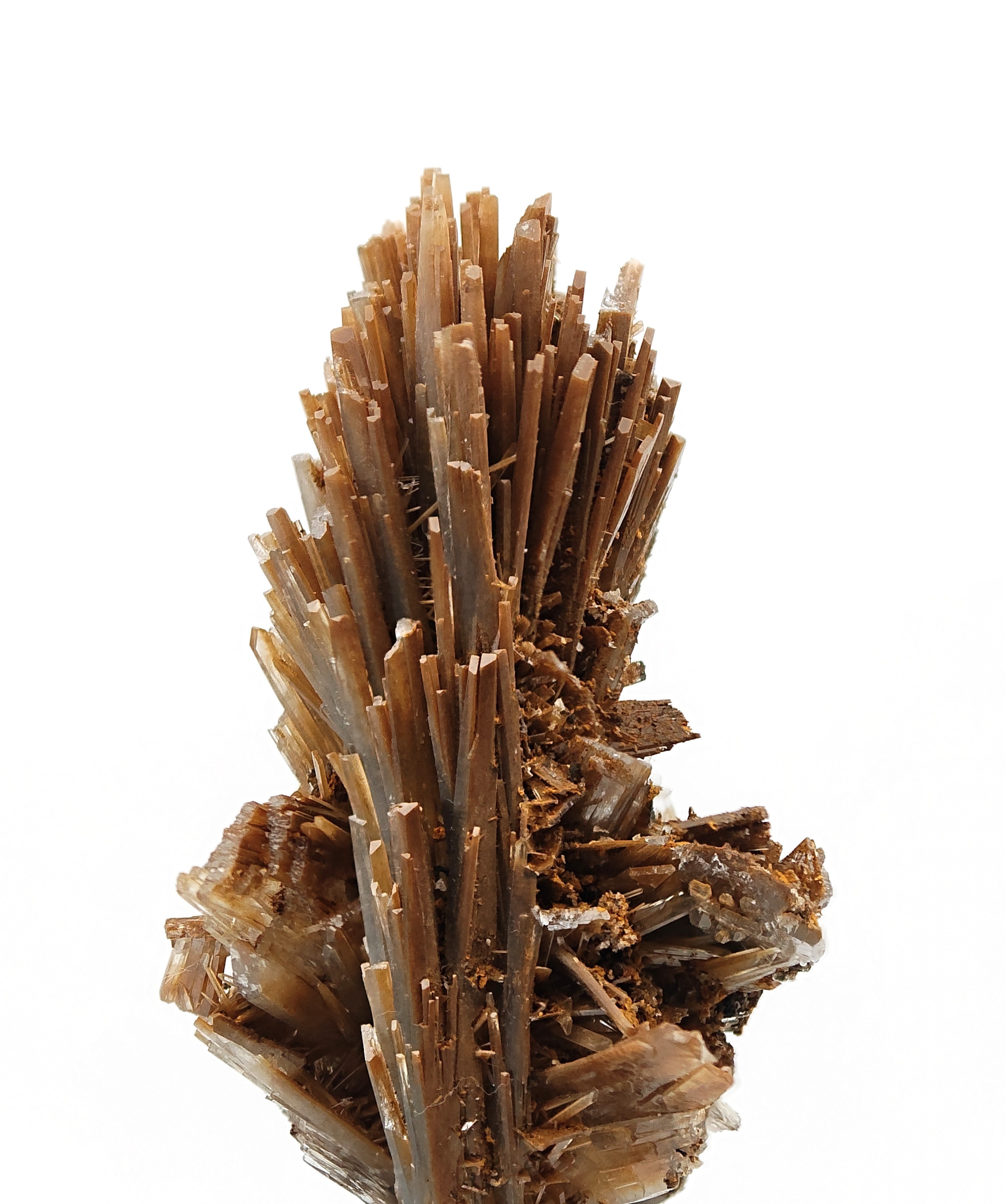 BARYTE – Gray to Orange Gradient Crystals, Jebel Ouichane, Morocco