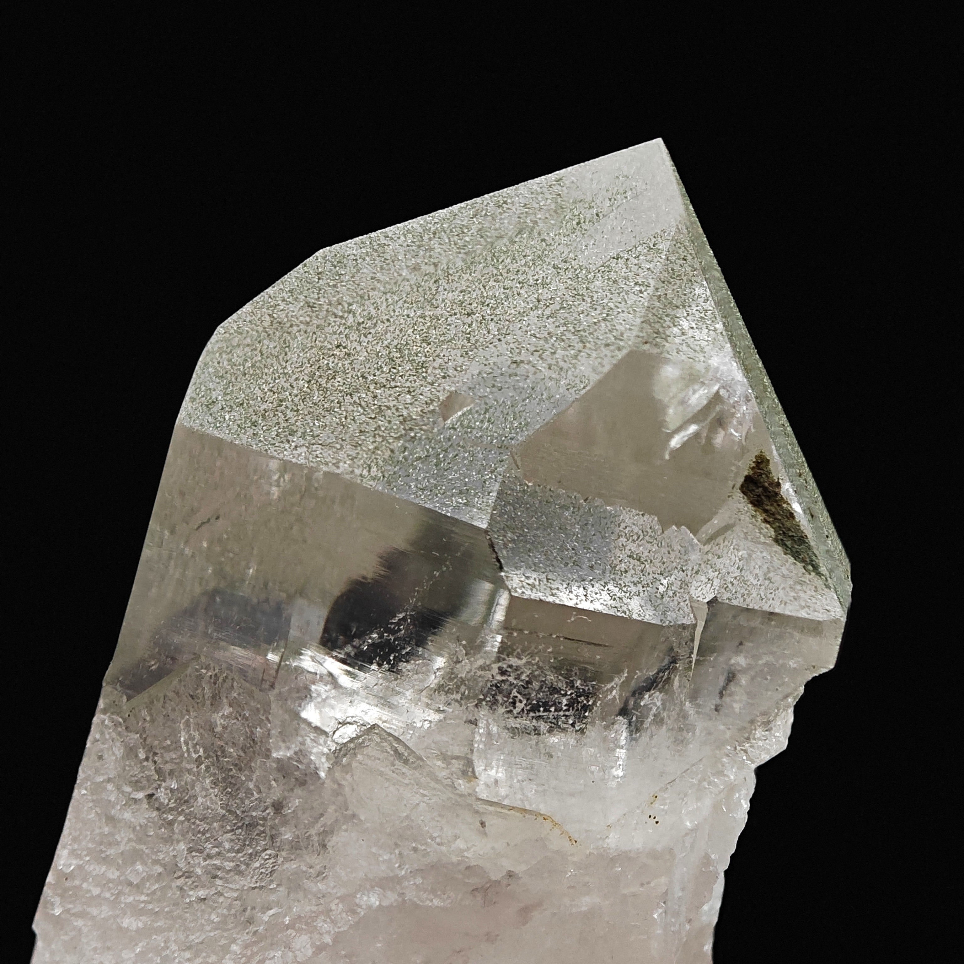 SMOKY QUARTZ & CHLORITE – Lustrous Crystals, Oberaar Glacier, Switzerland
