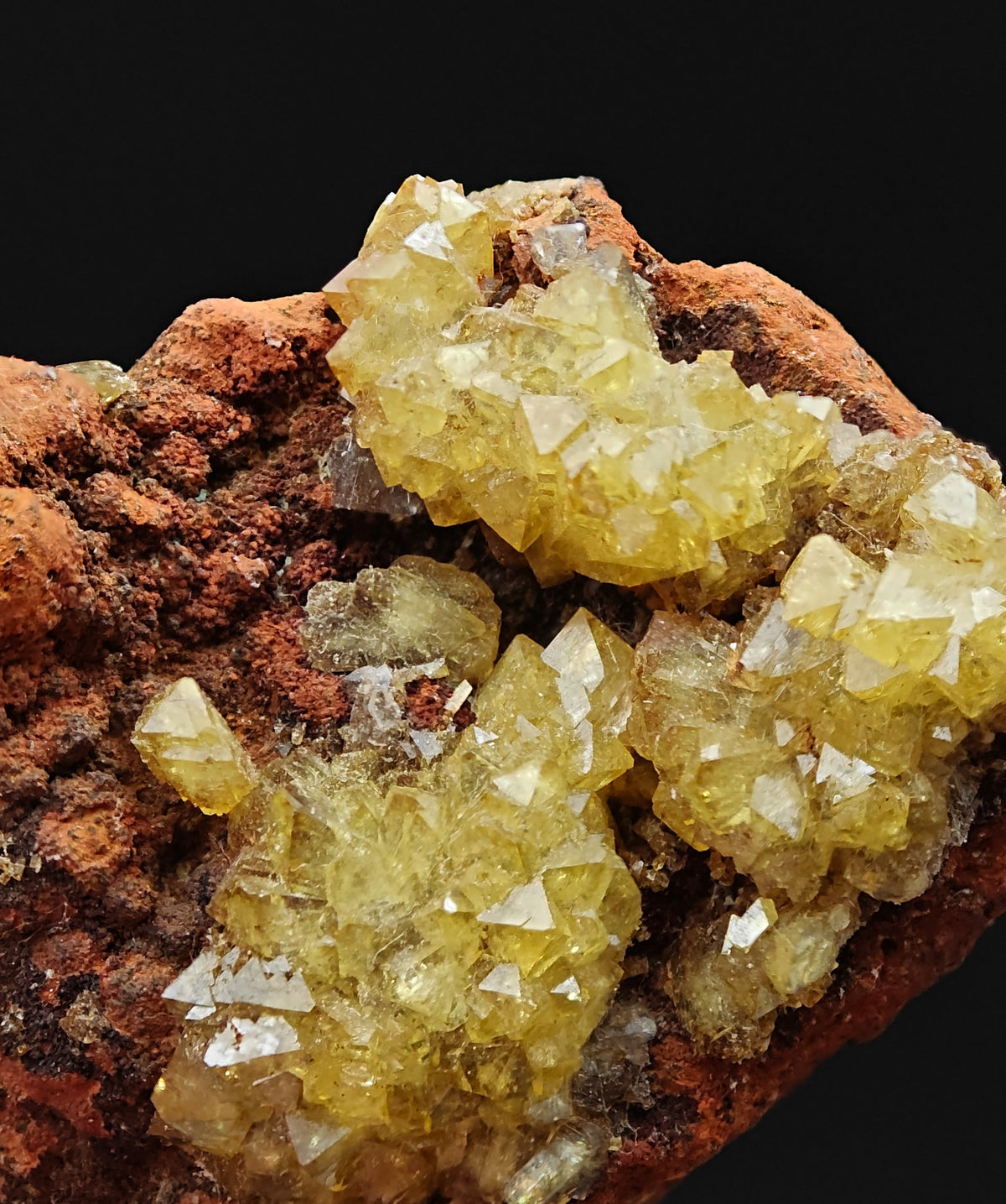 ADAMITE – Vivid Green Crystals, UV Fluorescent, Ojuela Mine, Mapimí, Mexico
