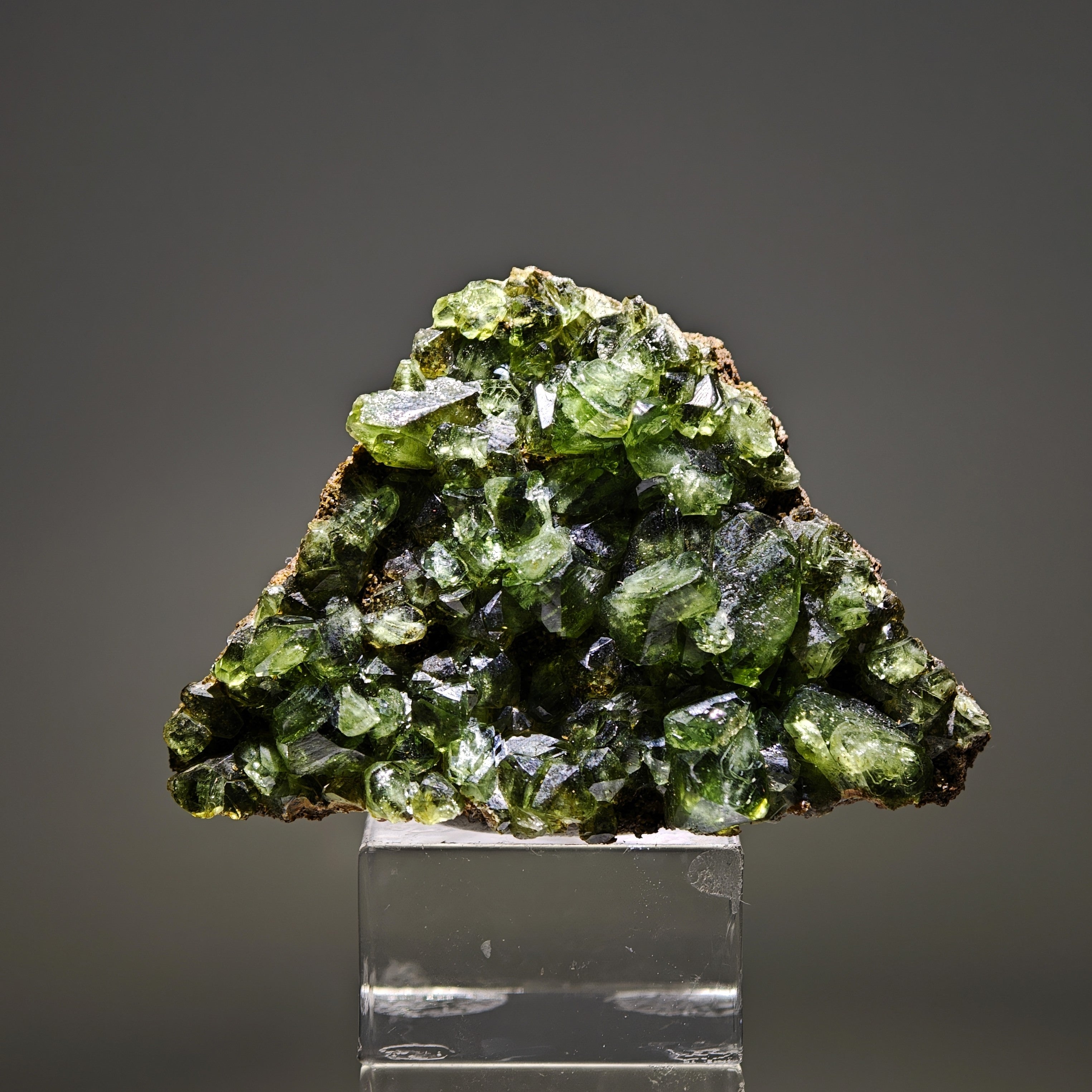 LUDLAMITE – Extremely Rare Vivid Green Gem-Quality Crystals on Matrix, Amazonas, Brazil