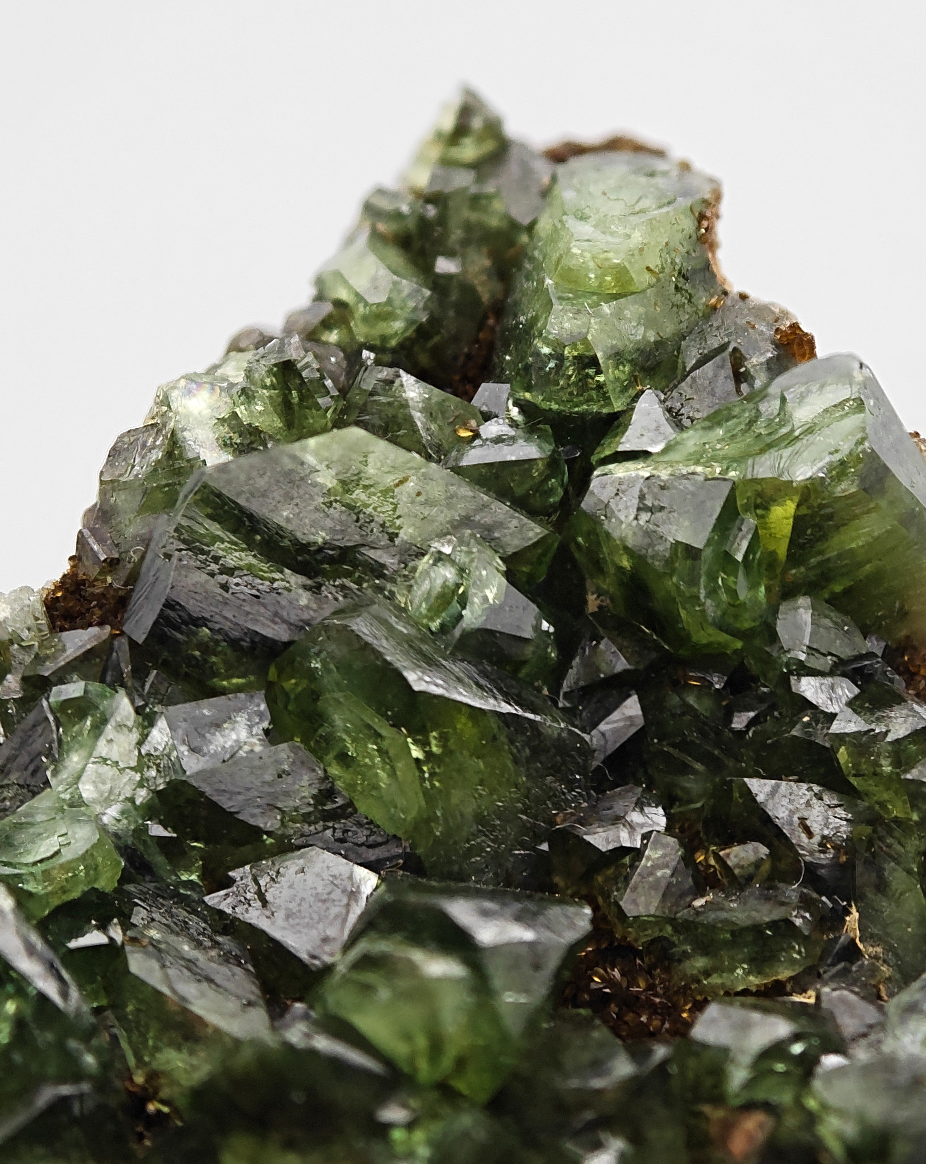 LUDLAMITE – Extremely Rare Vivid Green Gem-Quality Crystals on Matrix, Amazonas, Brazil