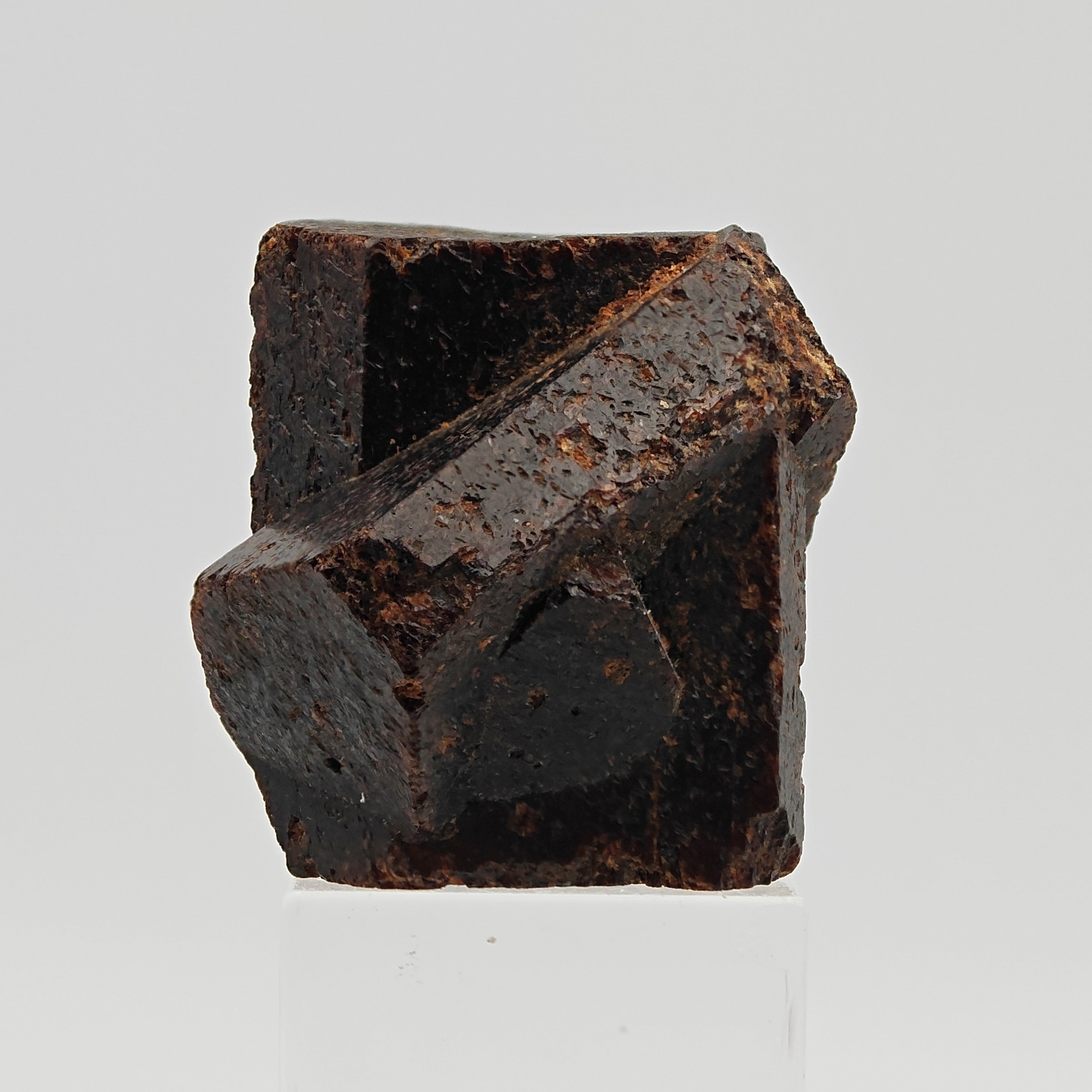 STAUROLITE –  Large, Twinned Crossed Crystals, Keivy Mountains, Russia