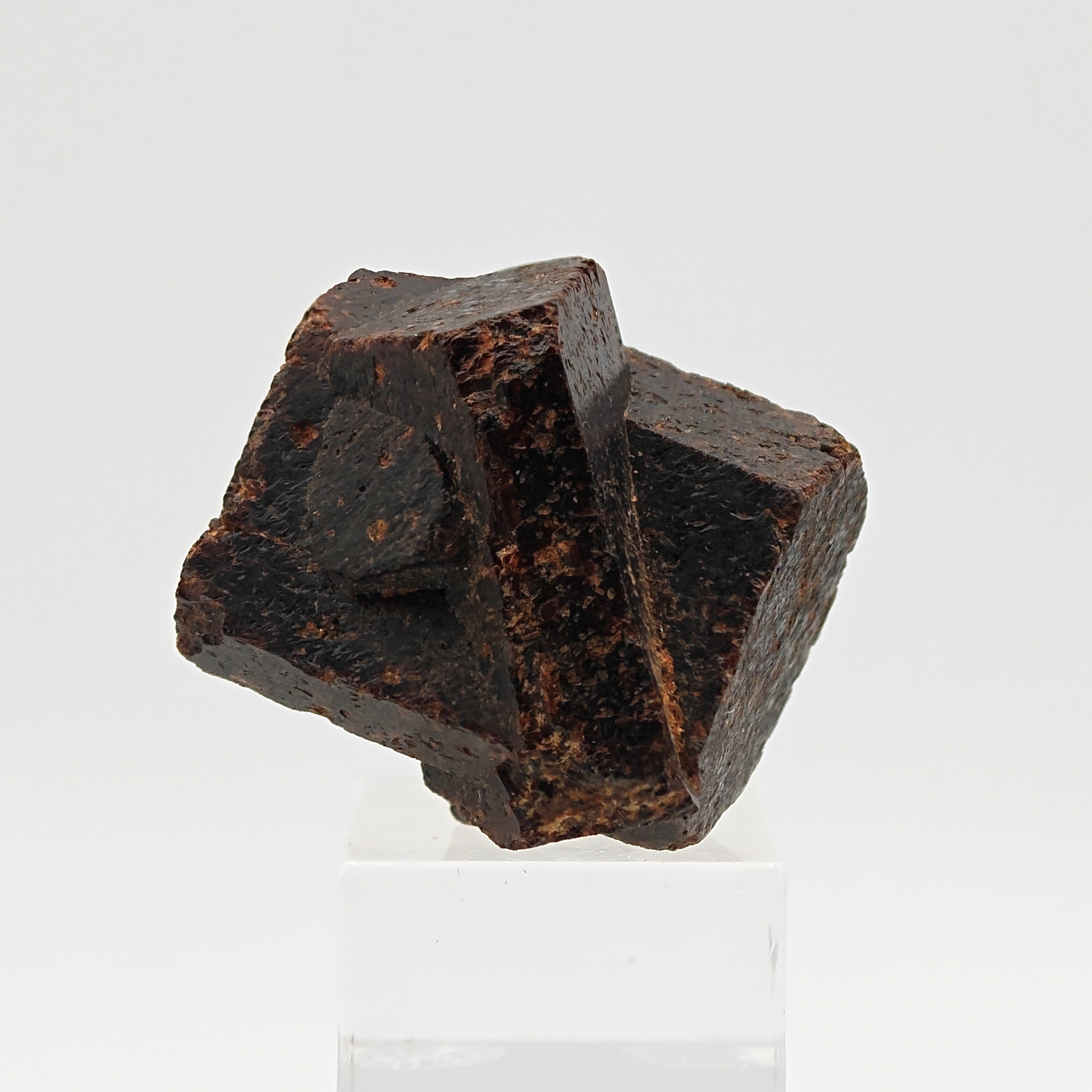 STAUROLITE –  Large, Twinned Crossed Crystals, Keivy Mountains, Russia