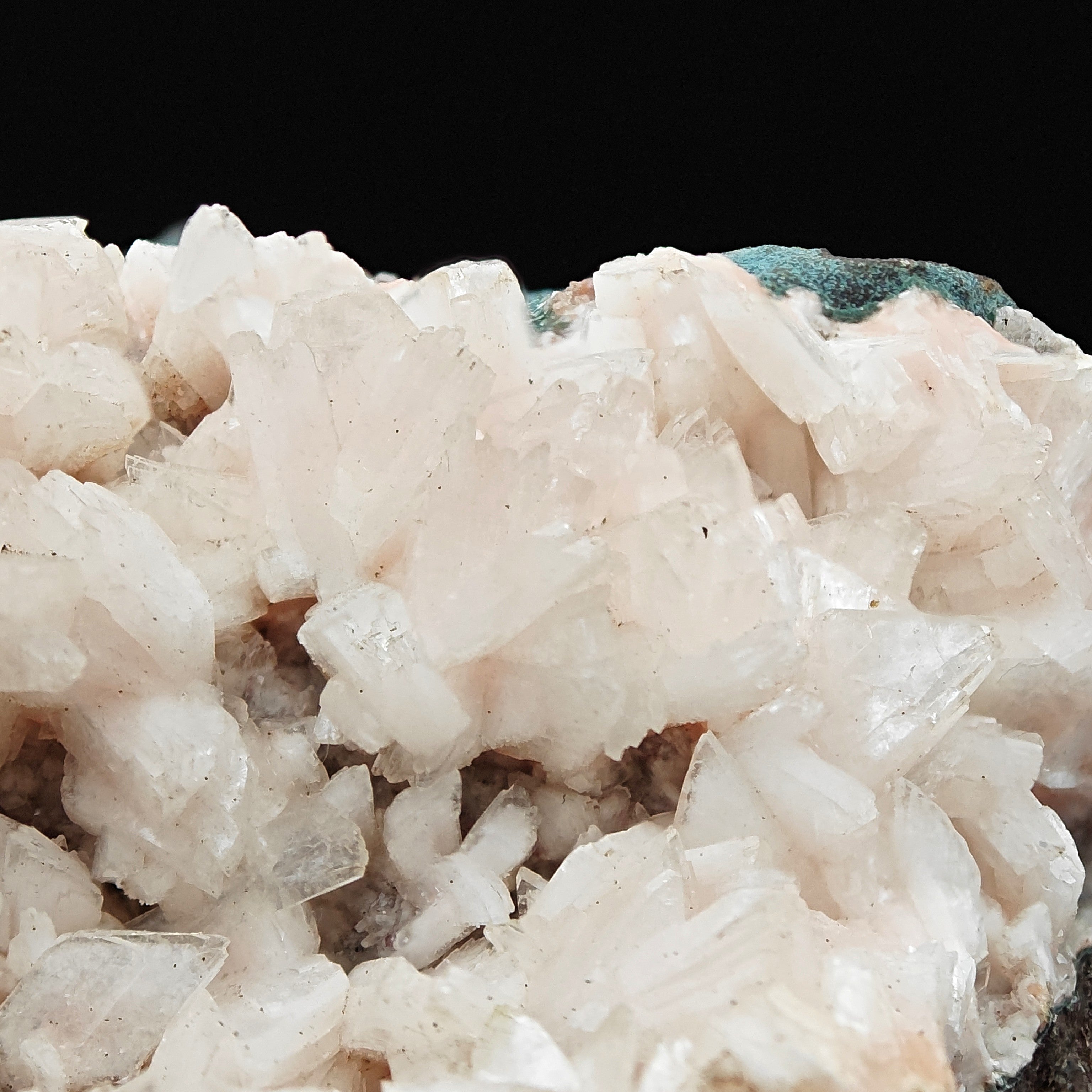 HEULANDITE – Lustrous Pink Crystals on Dark Matrix, Pune, Maharashtra, India