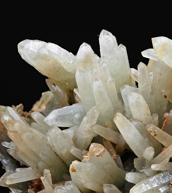 PRASE QUARTZ & HEDENBERGITE – Green Crystals on Matrix, Rio Marina, Italy