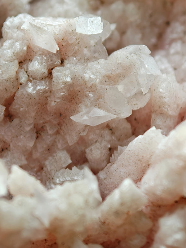 RHODOCHROSITE & CALCITE – Rare Locality, Red UV Fluorescence, Kassandra, Greece