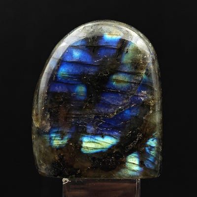 Labradorite specimen displaying blue and green color play, Madagascar