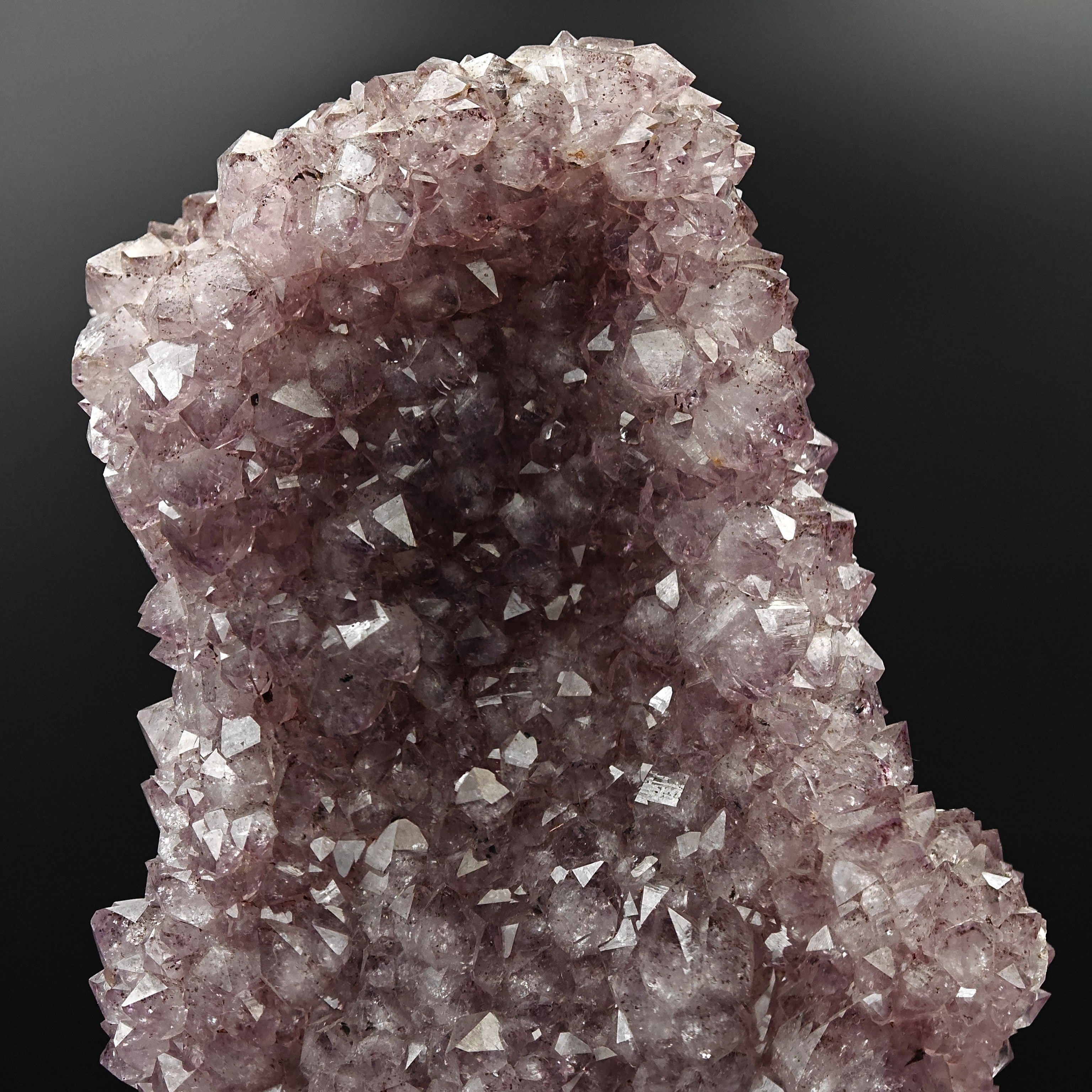 AMETHYST – Bifacial 37cm Cluster, Purple Crystals, Minas Gerais, Brazil