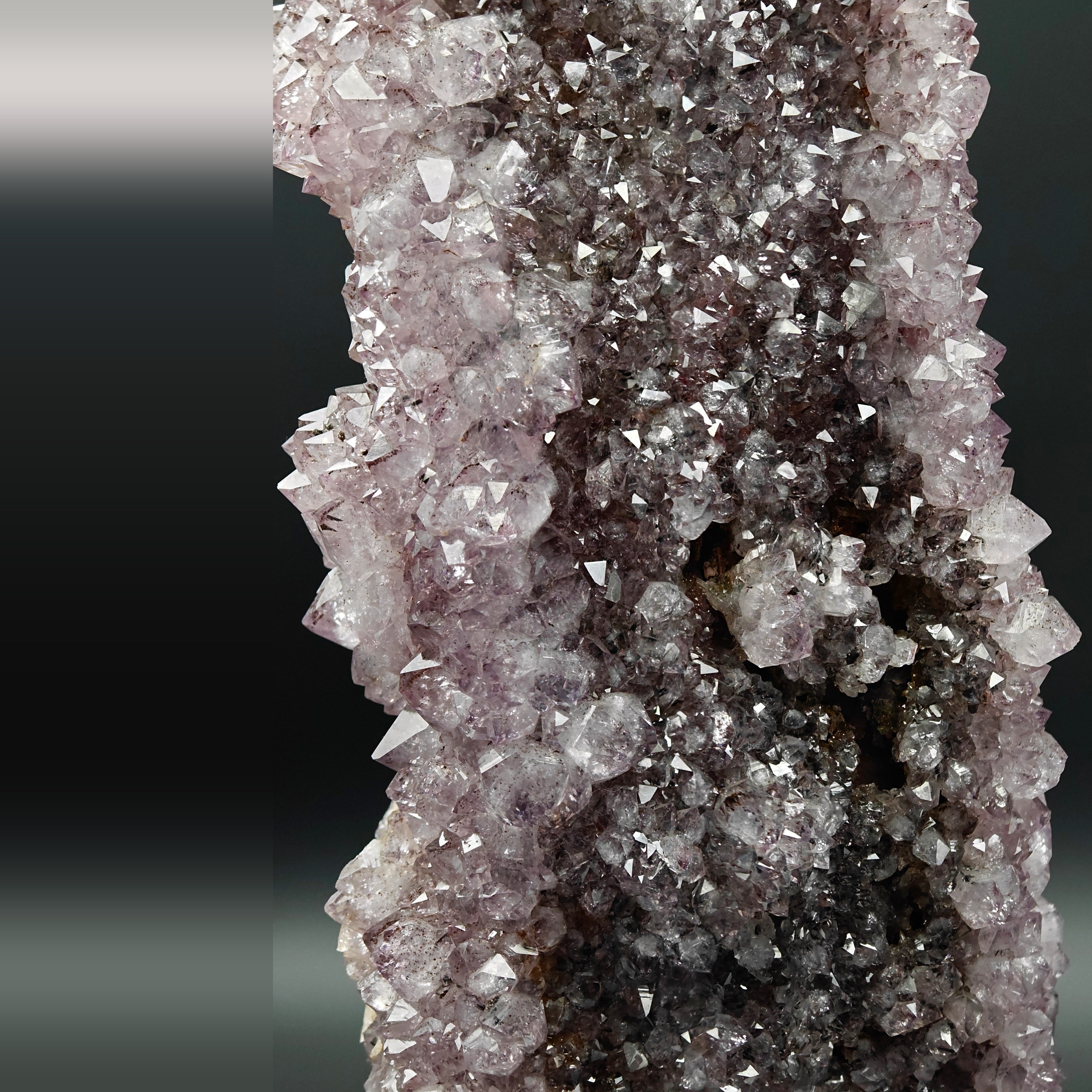 AMETHYST – Bifacial 37cm Cluster, Purple Crystals, Minas Gerais, Brazil