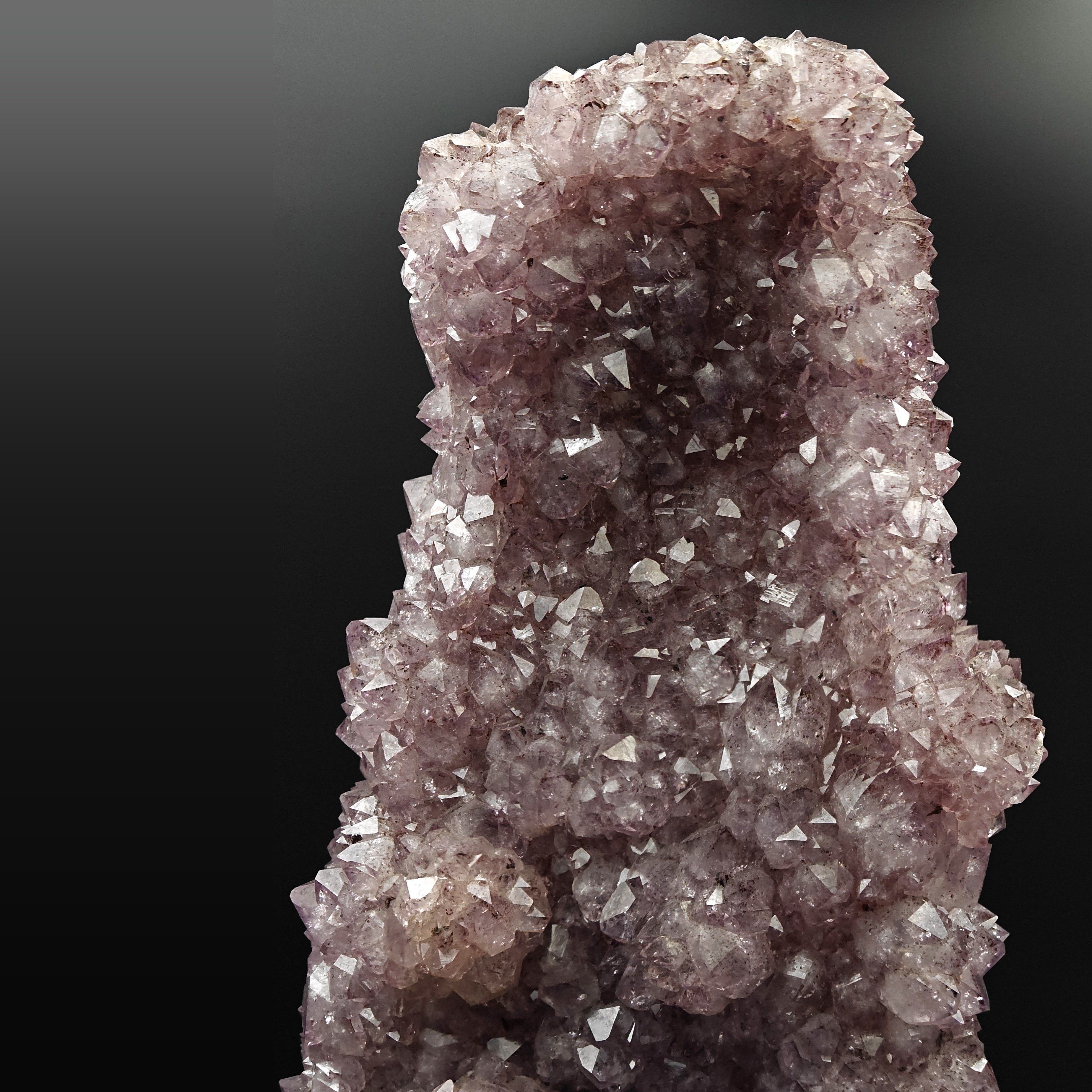AMETHYST – Bifacial 37cm Cluster, Purple Crystals, Minas Gerais, Brazil