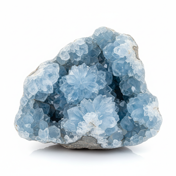 Blue Celestite Crystal Cluster from Madagascar