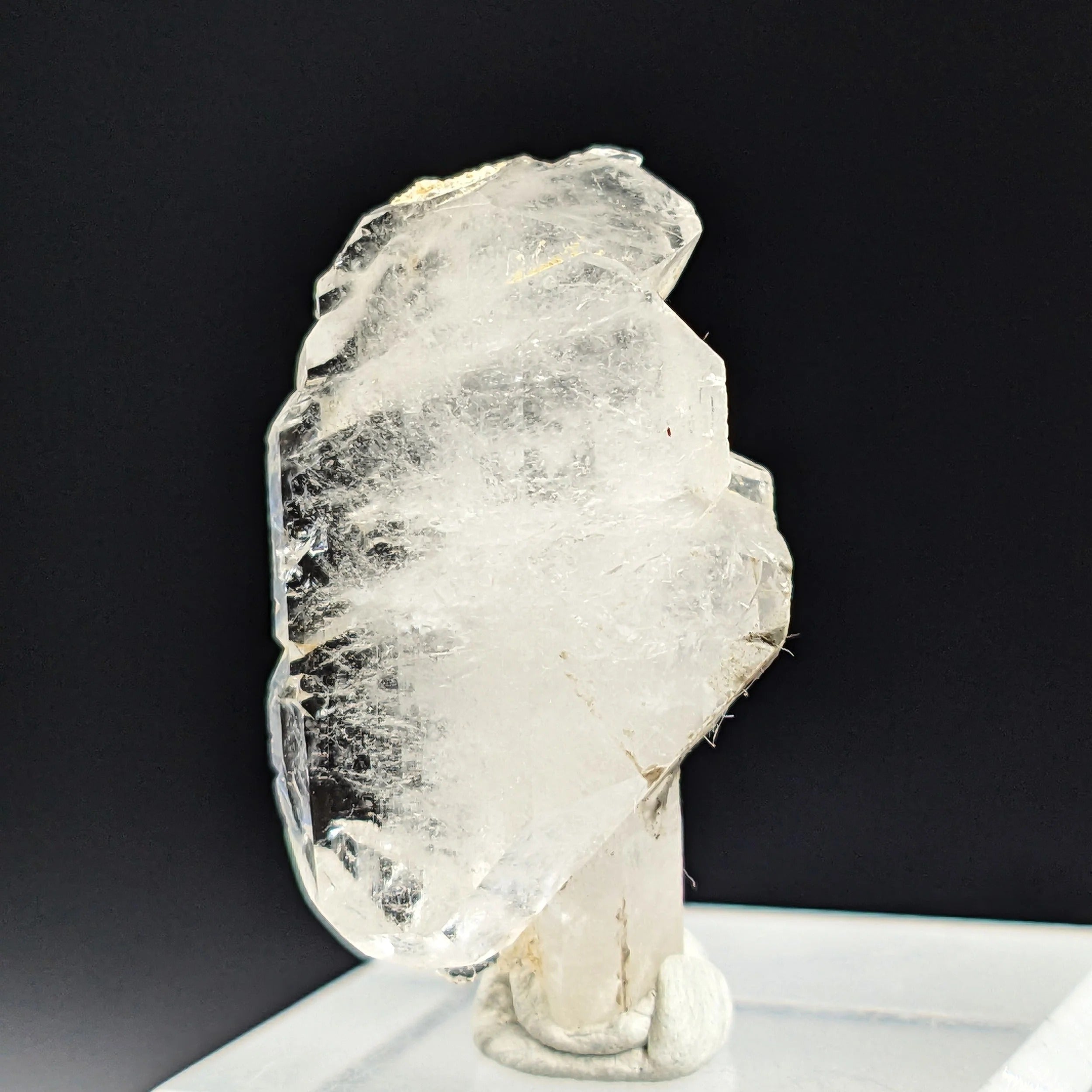 FADEN QUARTZ – Alpine Transparent Scepter Crystal from Switzerland