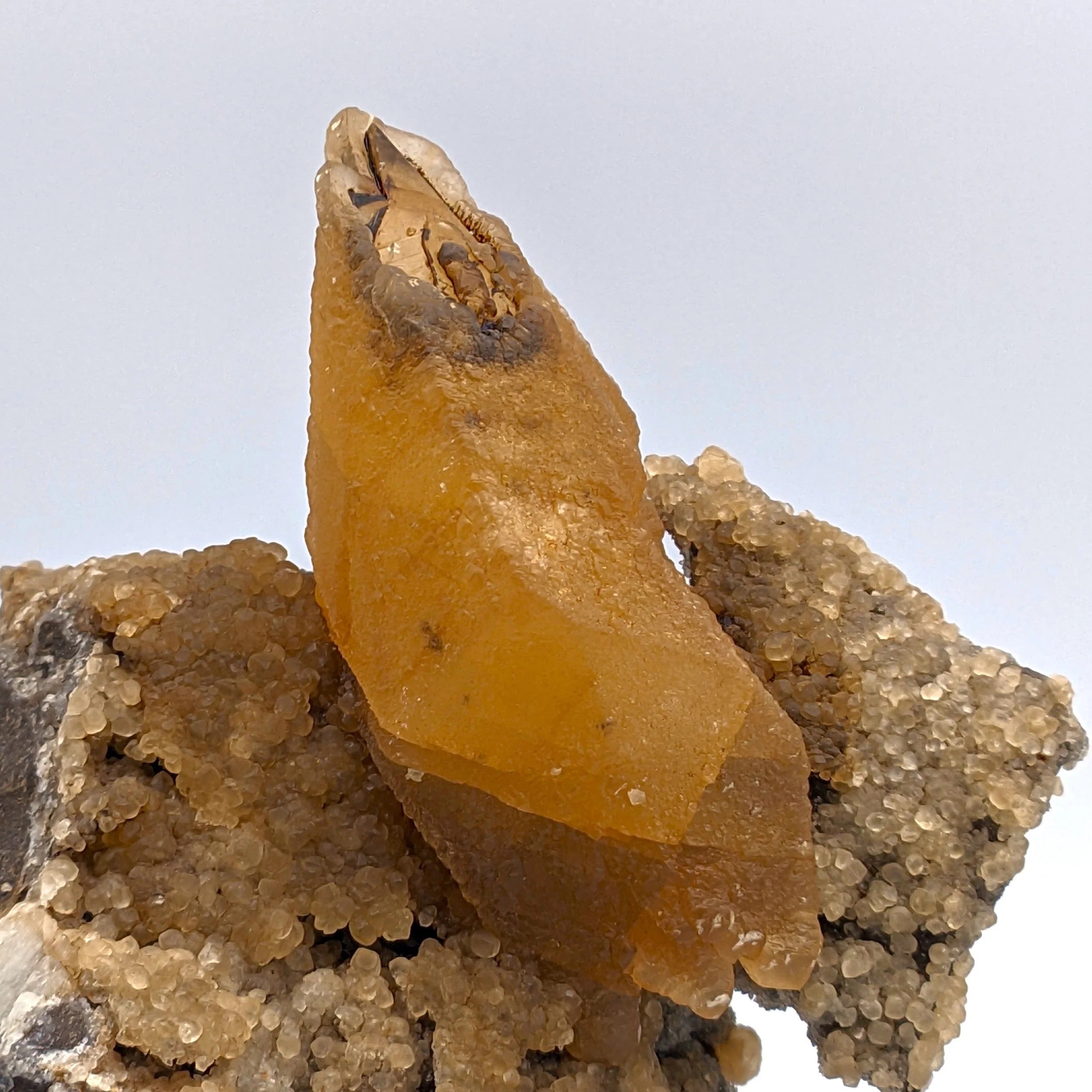 CALCITE “MATRYOSHKA” – Large 12cm Orange Calcite Crystal from Missouri, USA