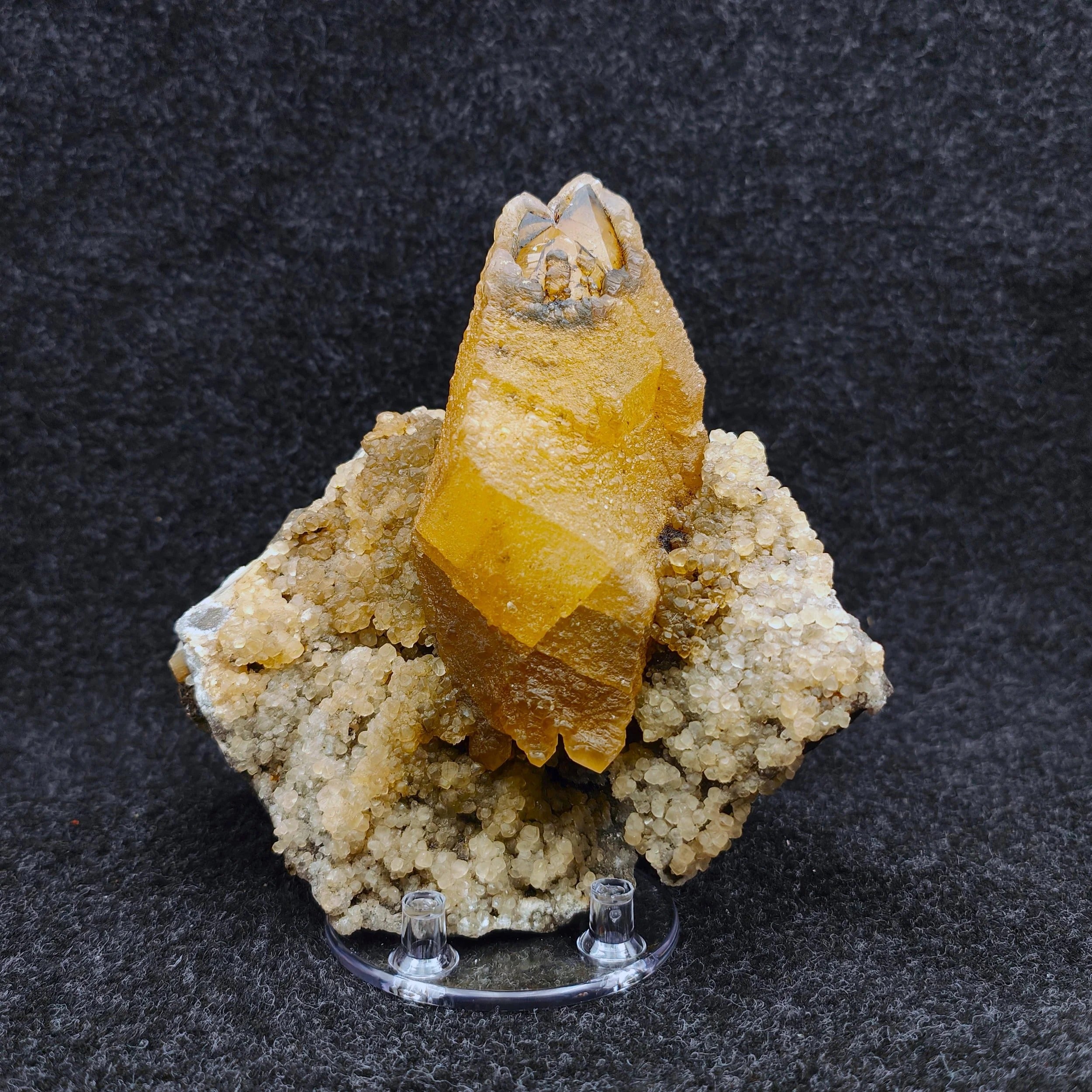 CALCITE “MATRYOSHKA” – Large 12cm Orange Calcite Crystal from Missouri, USA