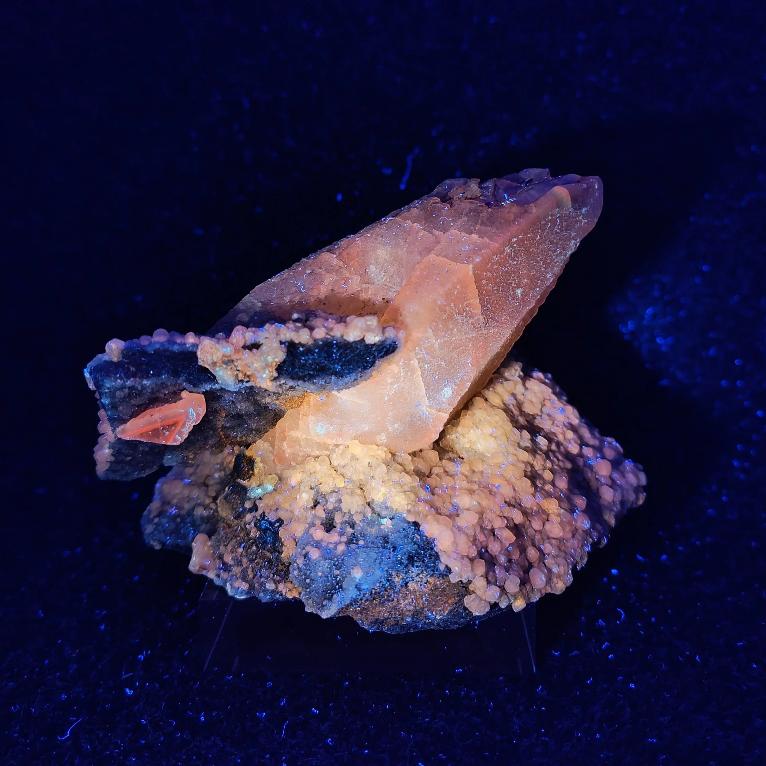CALCITE “MATRYOSHKA” – Large 12cm Orange Calcite Crystal from Missouri, USA